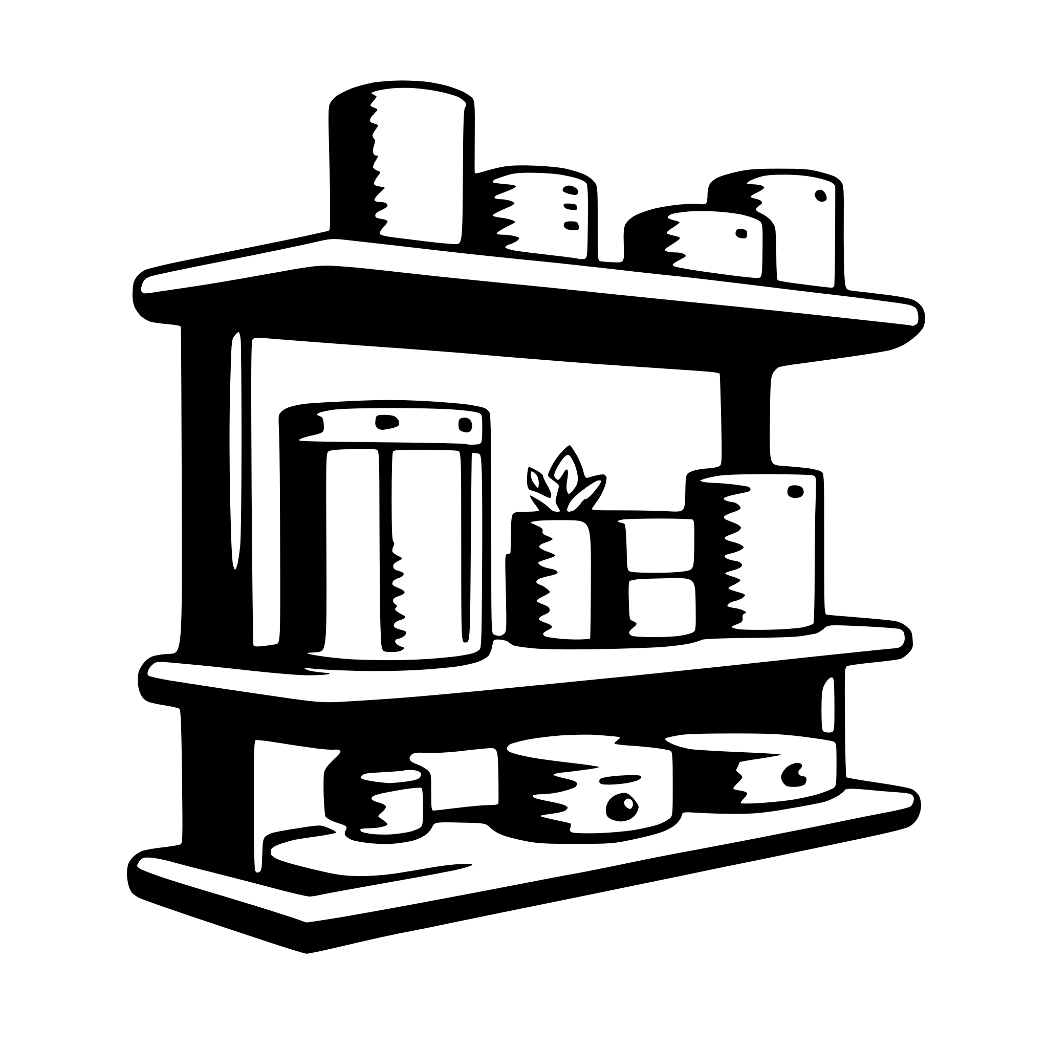AI-generated SVG of 'shelf'