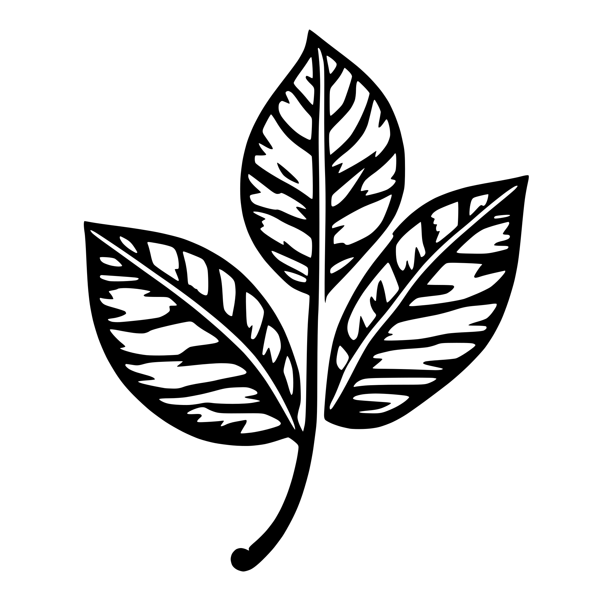 AI-generated SVG of a leaf with circuit