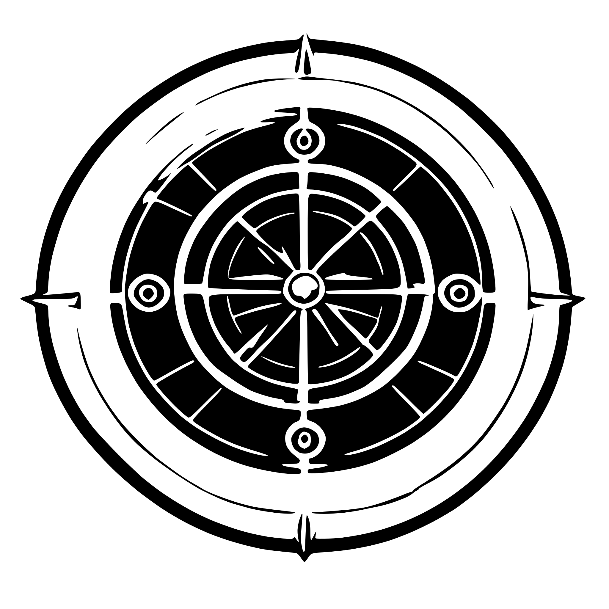 AI-generated SVG of 'Magic circle geometric'