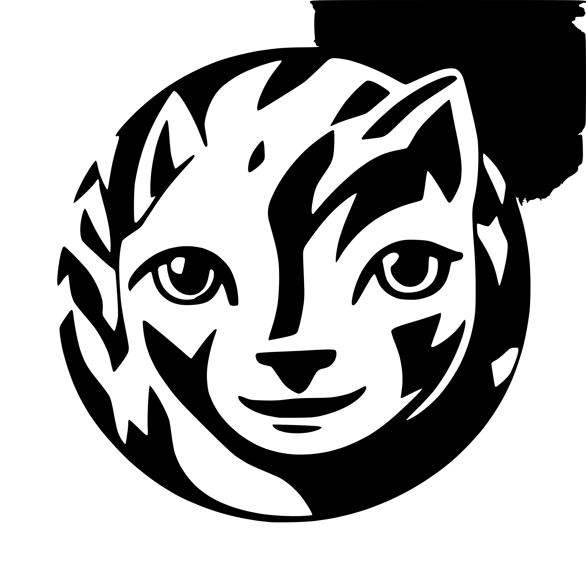 AI-generated SVG of a dog face