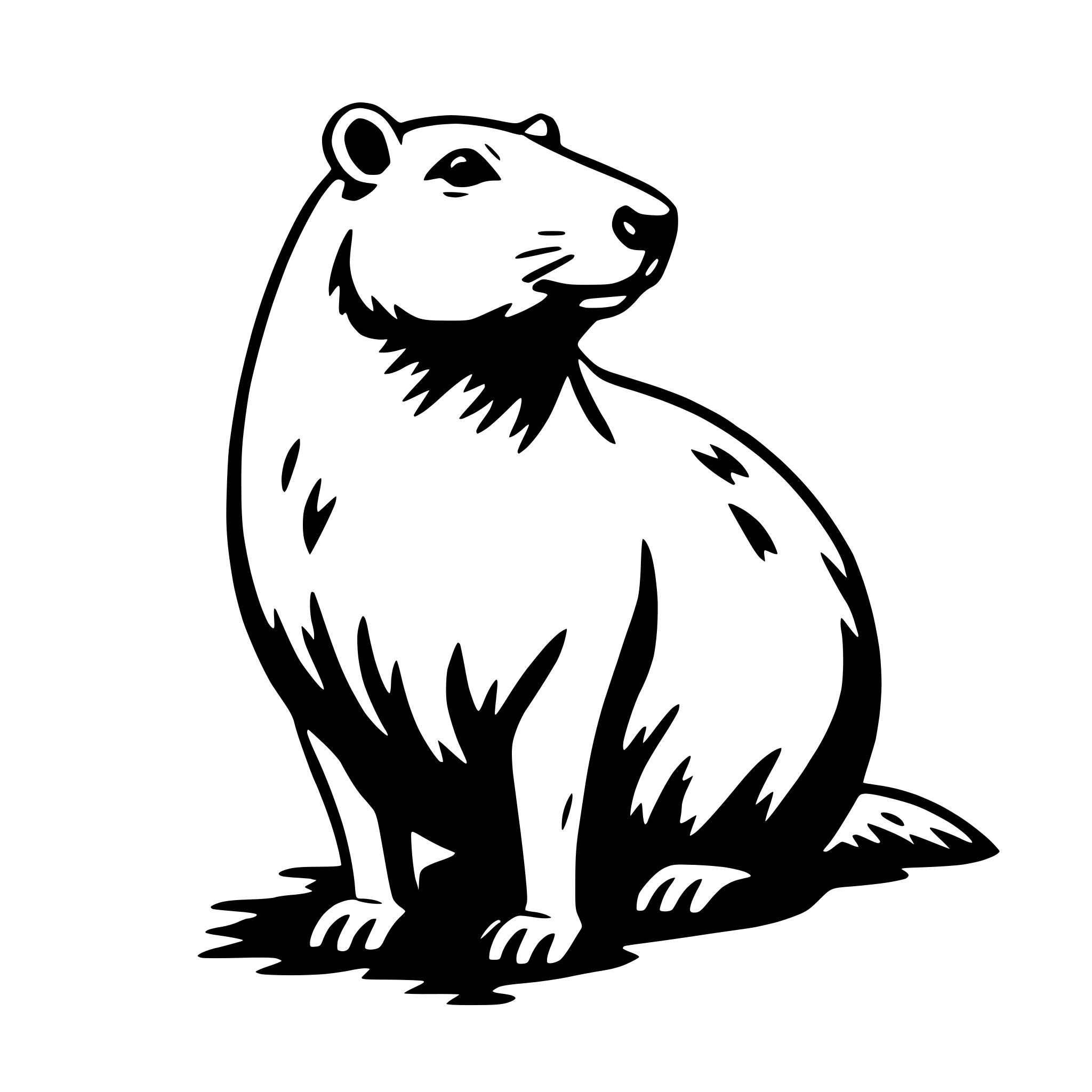 AI-generated SVG of 'capybara'