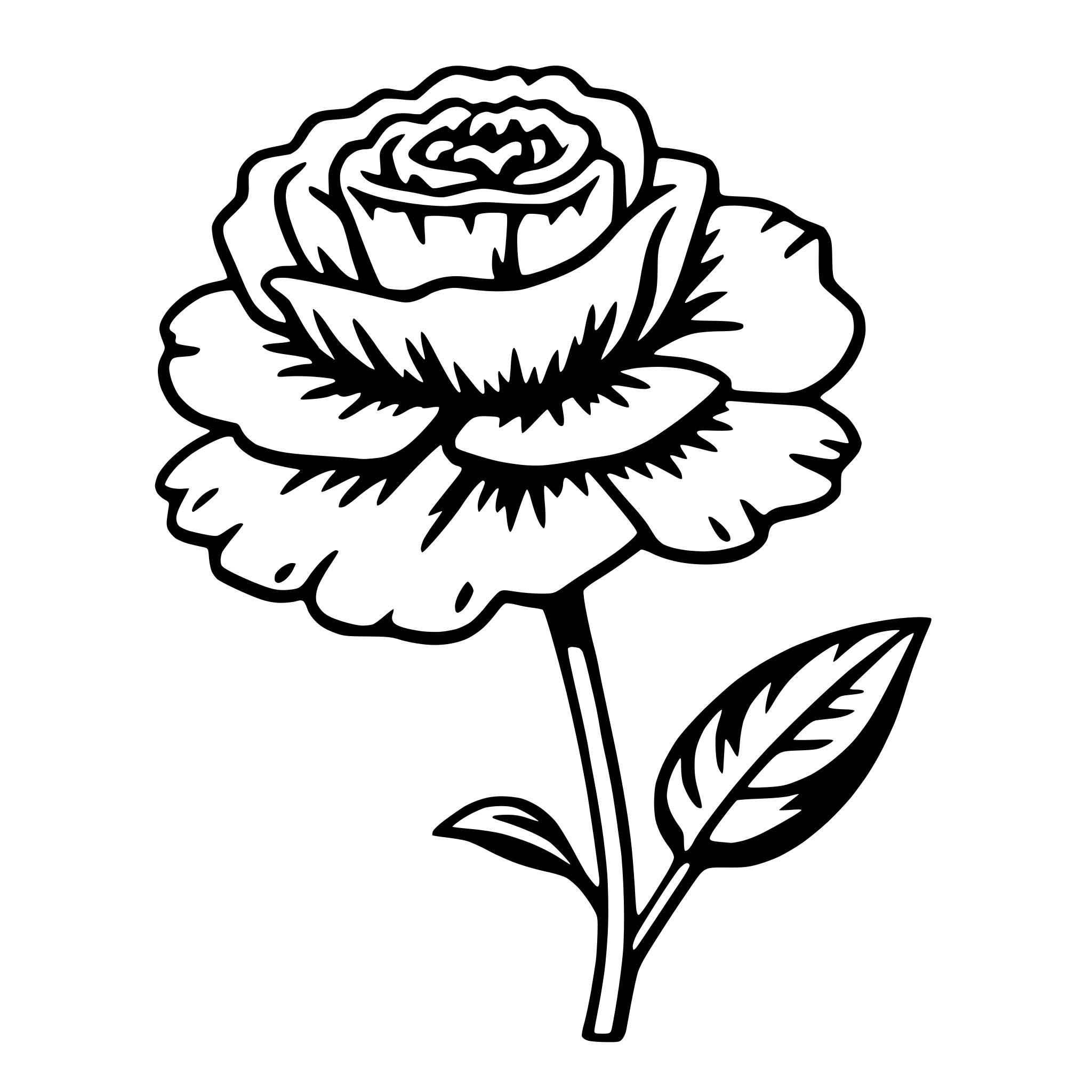 AI-generated SVG of 'carnation'