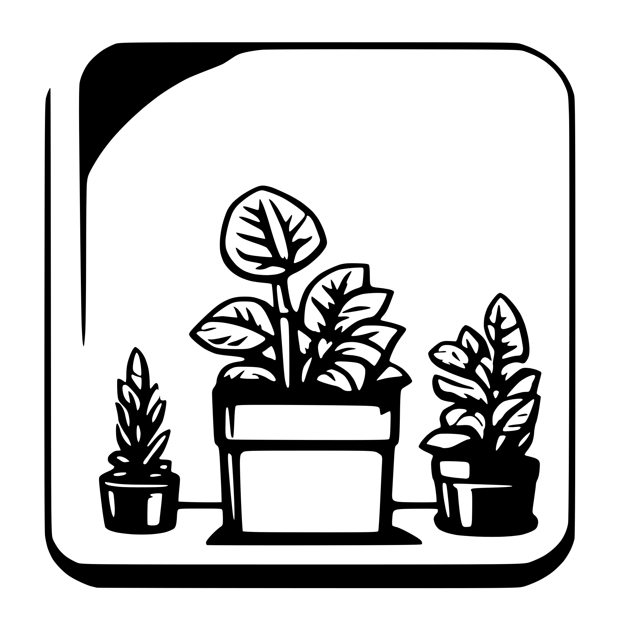 AI-generated SVG of a square grow light