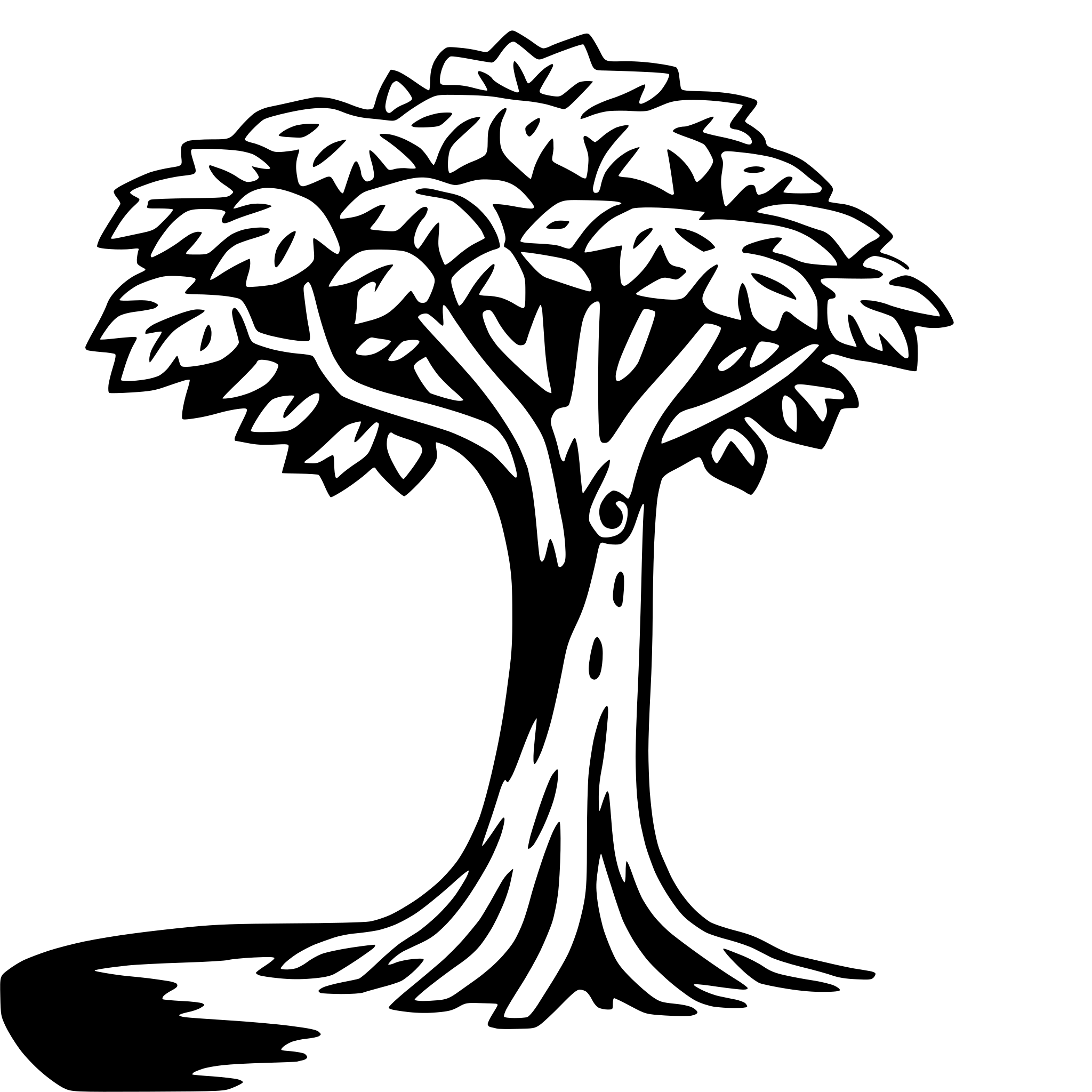 AI-generated SVG of a banyan tree