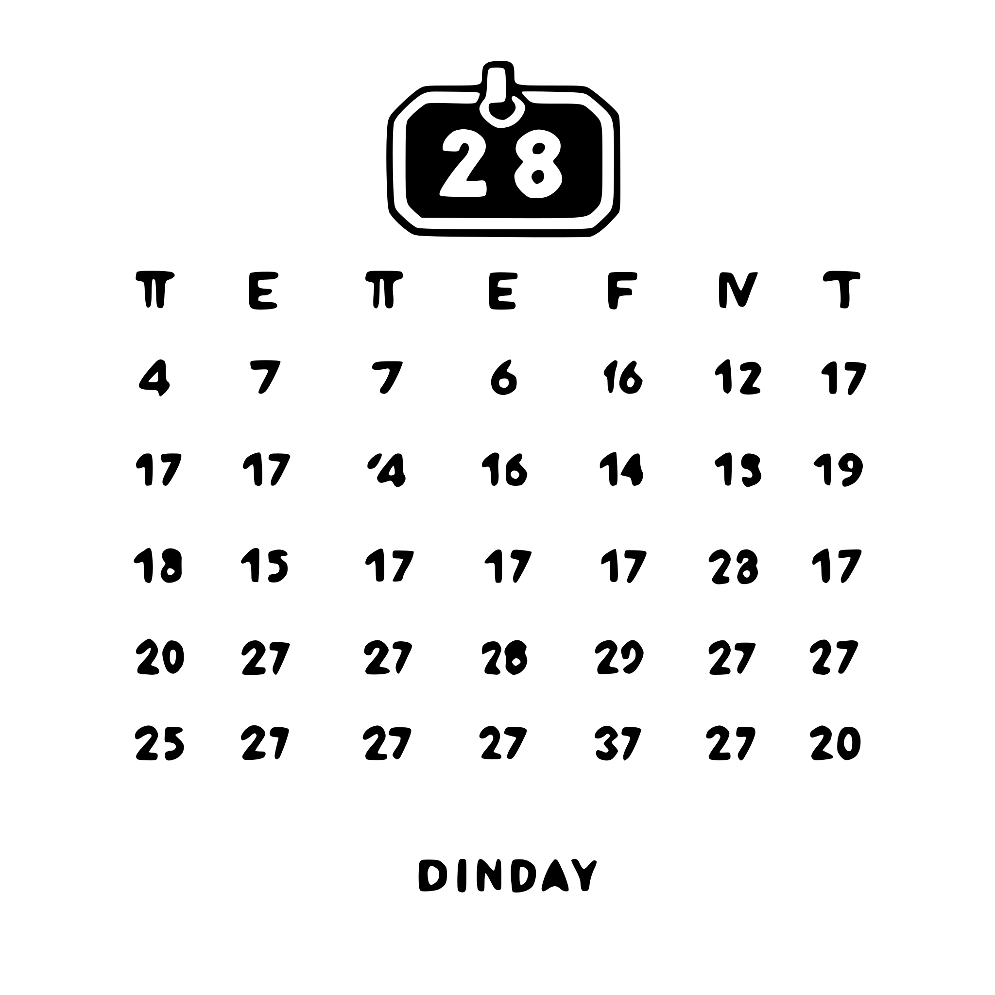 AI-generated SVG of a calendar