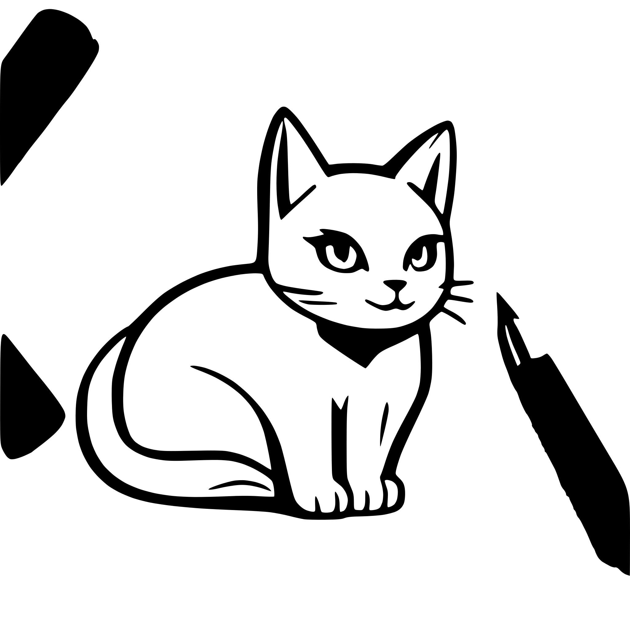 AI-generated SVG of a cat