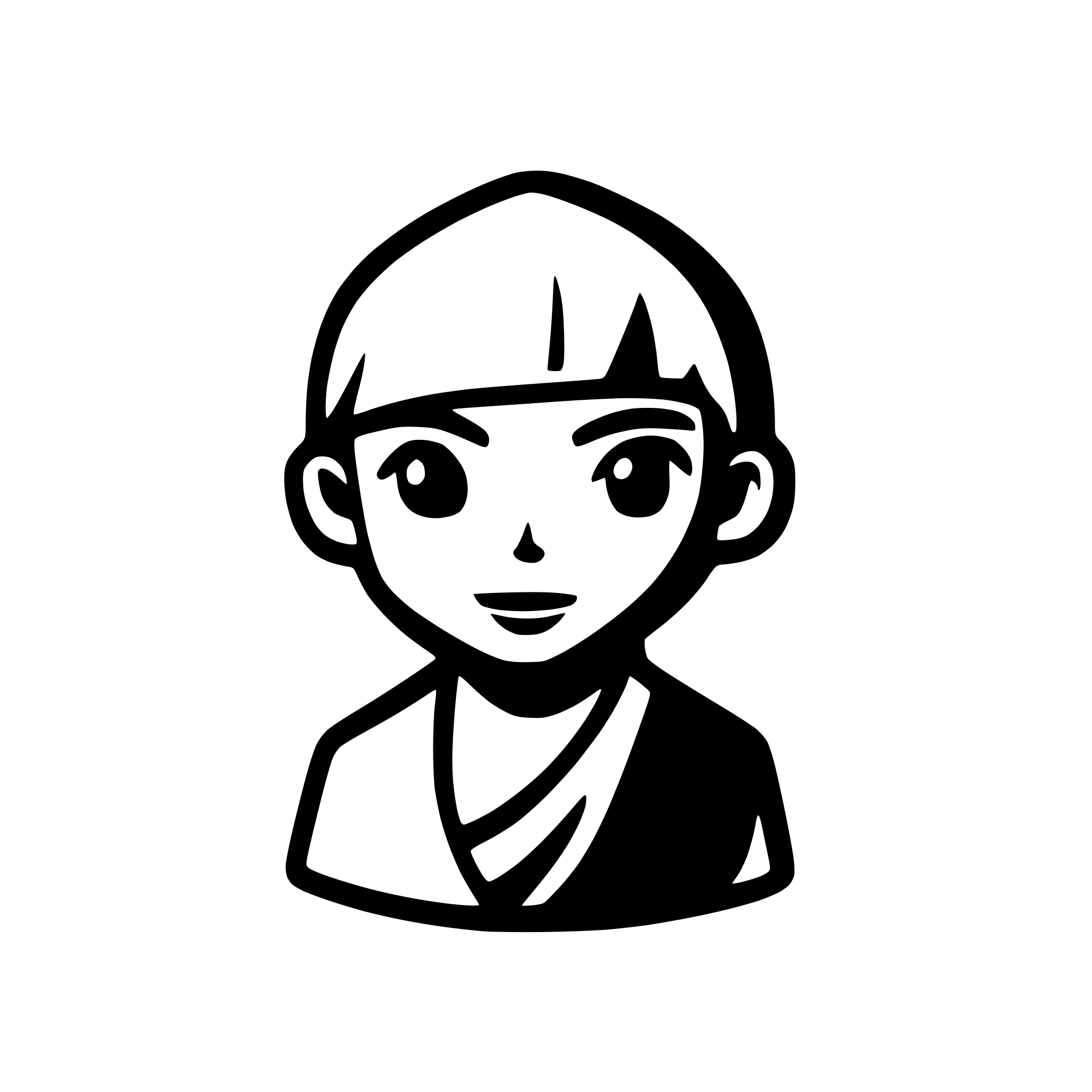 AI-generated SVG of a djinn icon programming server