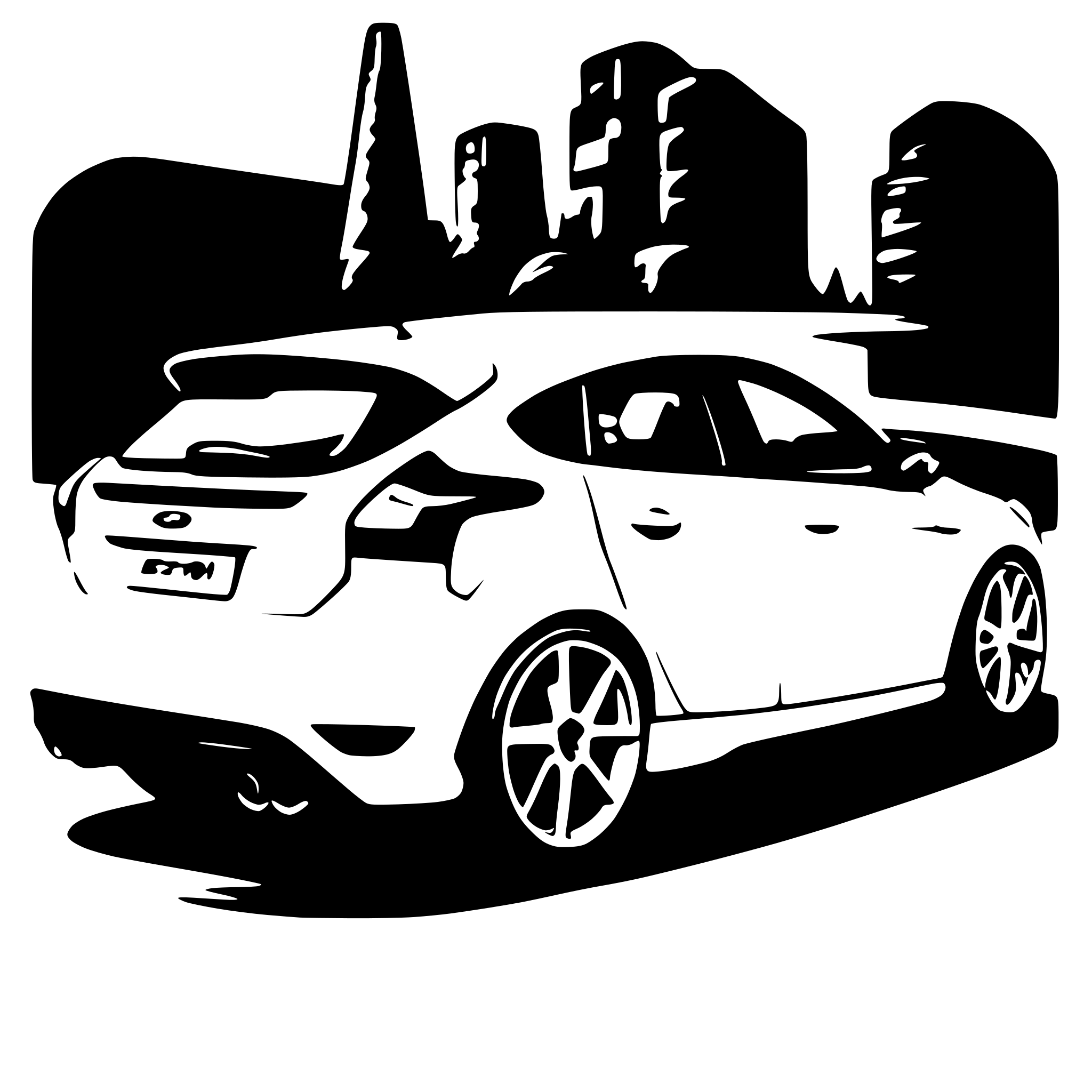 AI-generated SVG of a Ford Focus ST