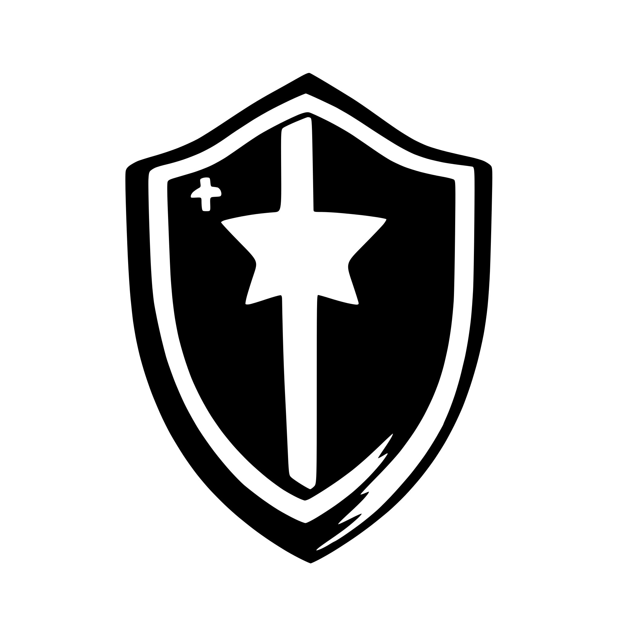 AI-generated SVG of a shield football