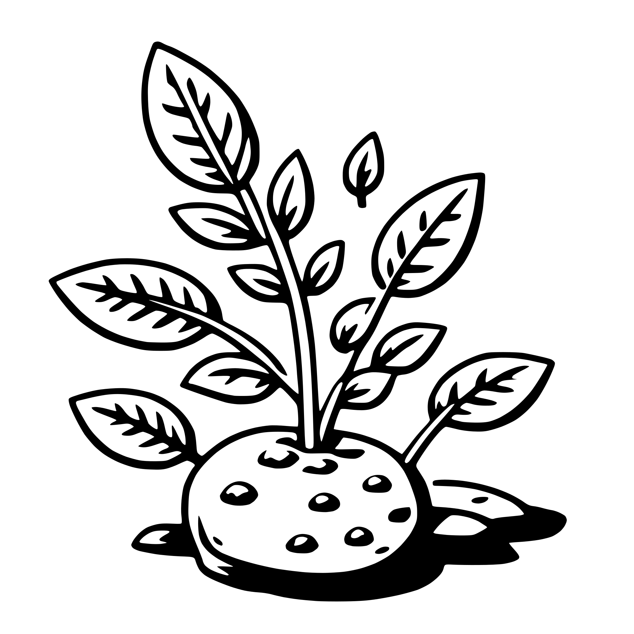AI-generated SVG of a thyme