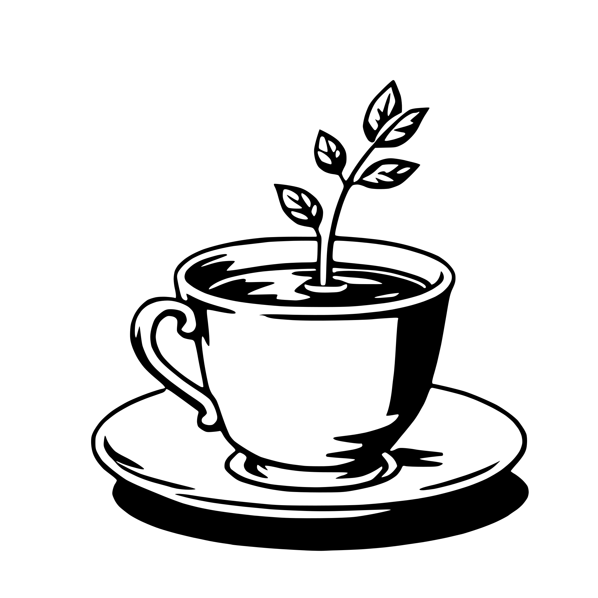 AI-generated SVG of 'tea cup'