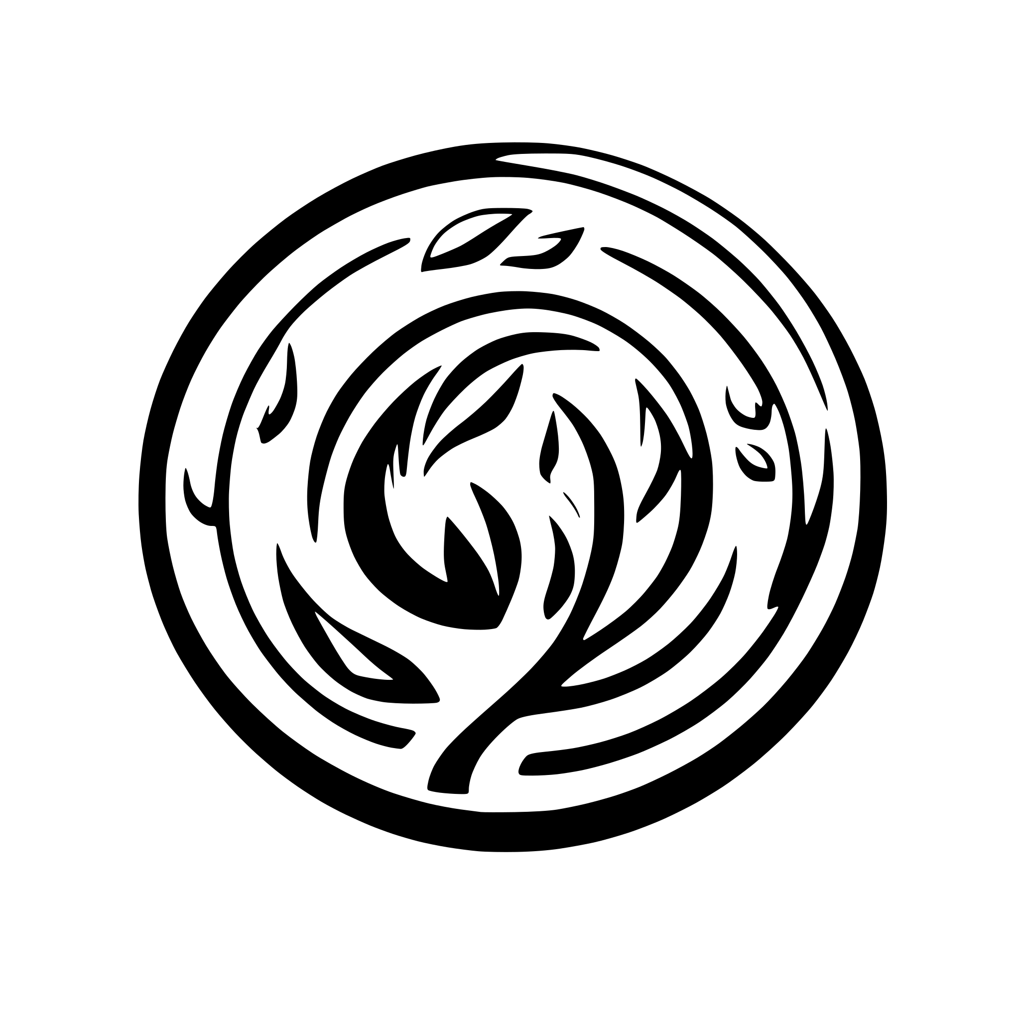 AI-generated SVG of a sXLauncher logo circle