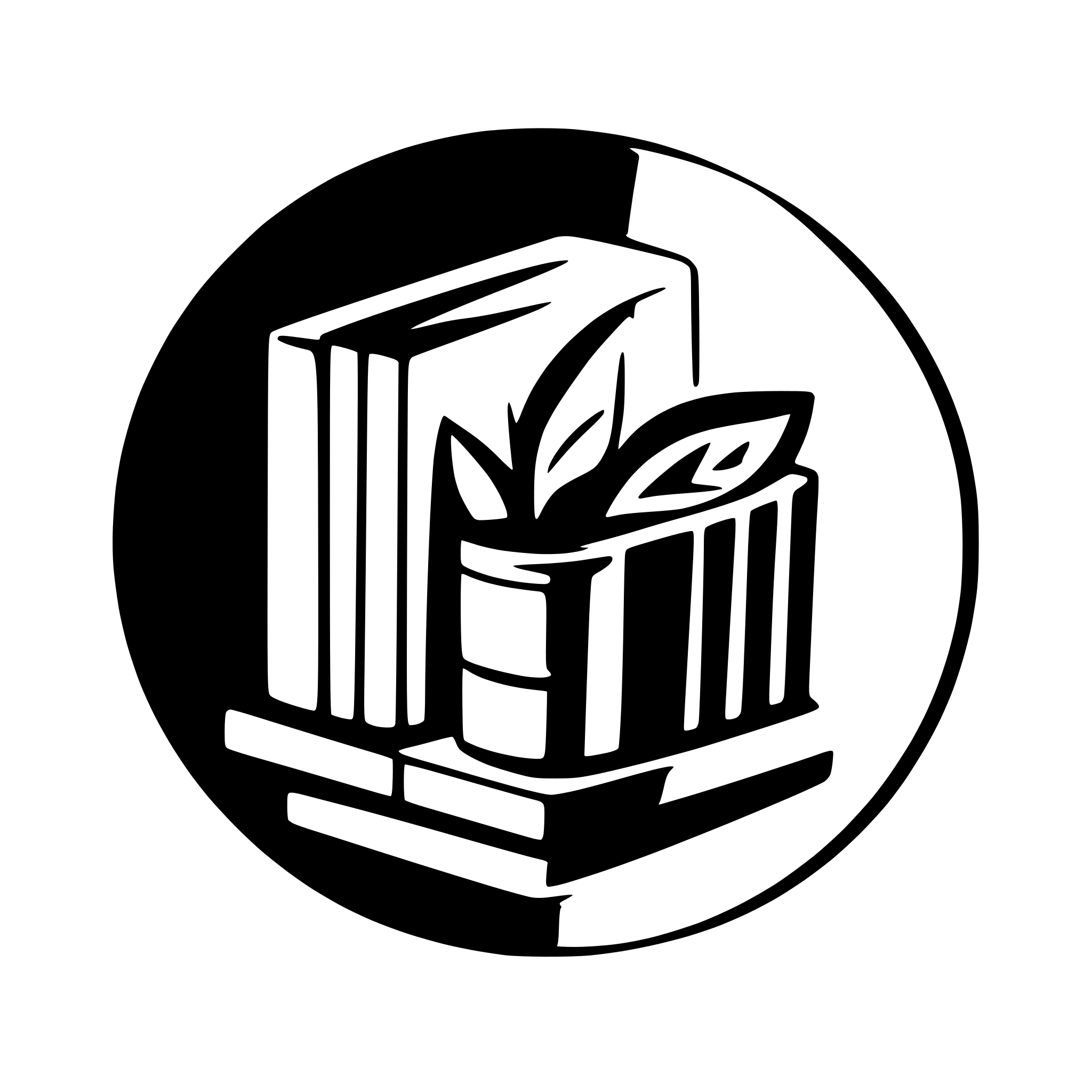 AI-generated SVG of 'logo for a library'