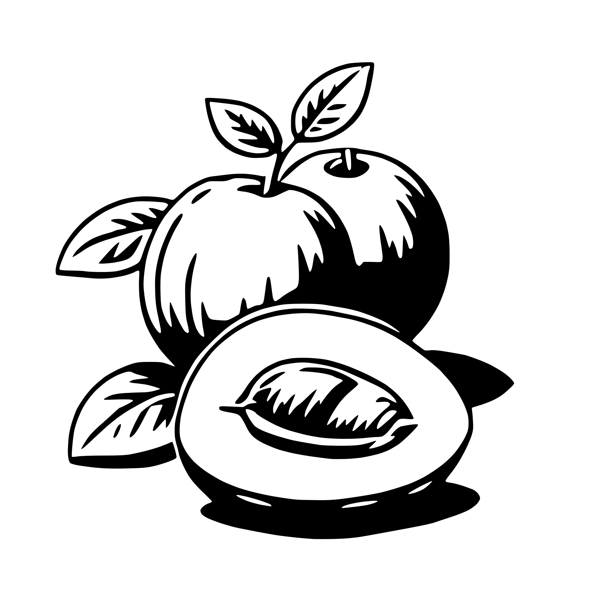AI-generated SVG of 'apricot'