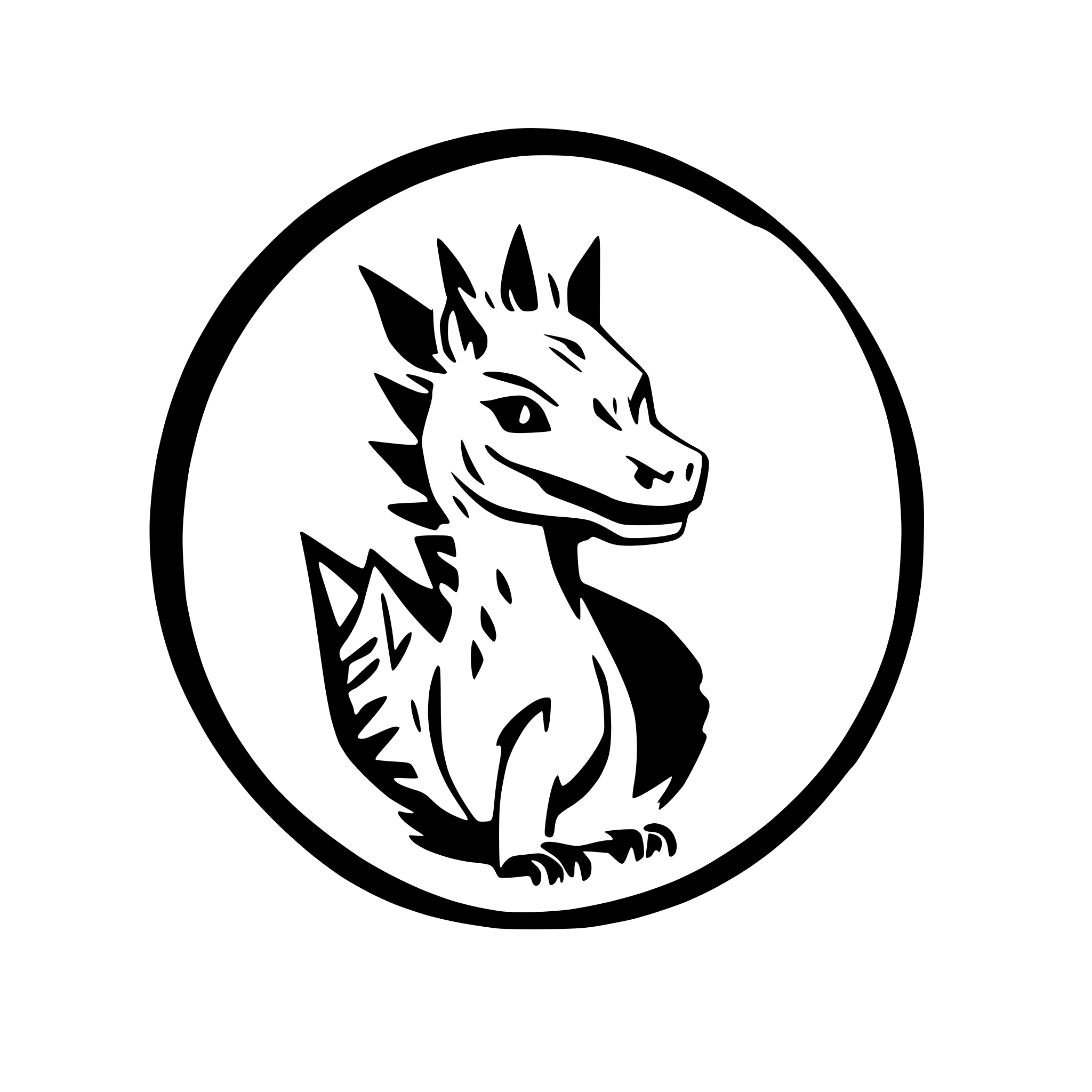 AI-generated SVG of a a dragon