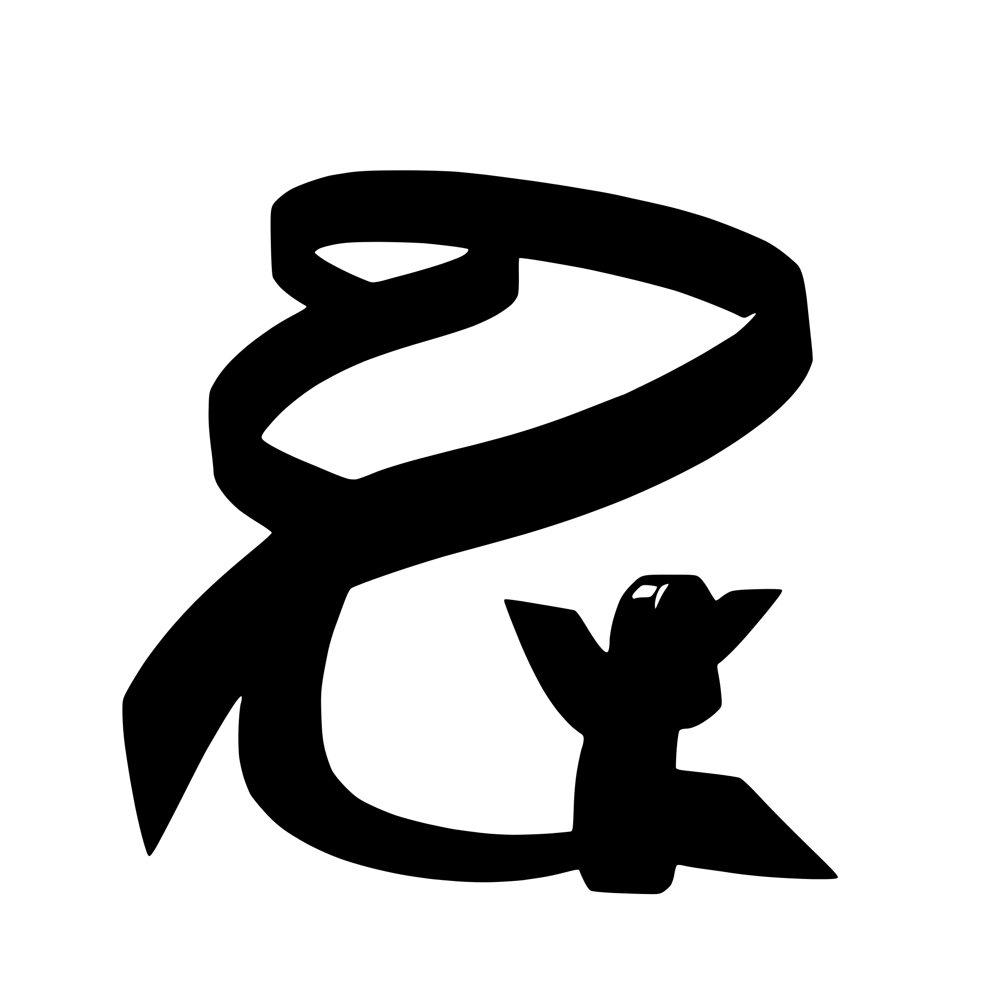 AI-generated SVG of a red ribbon