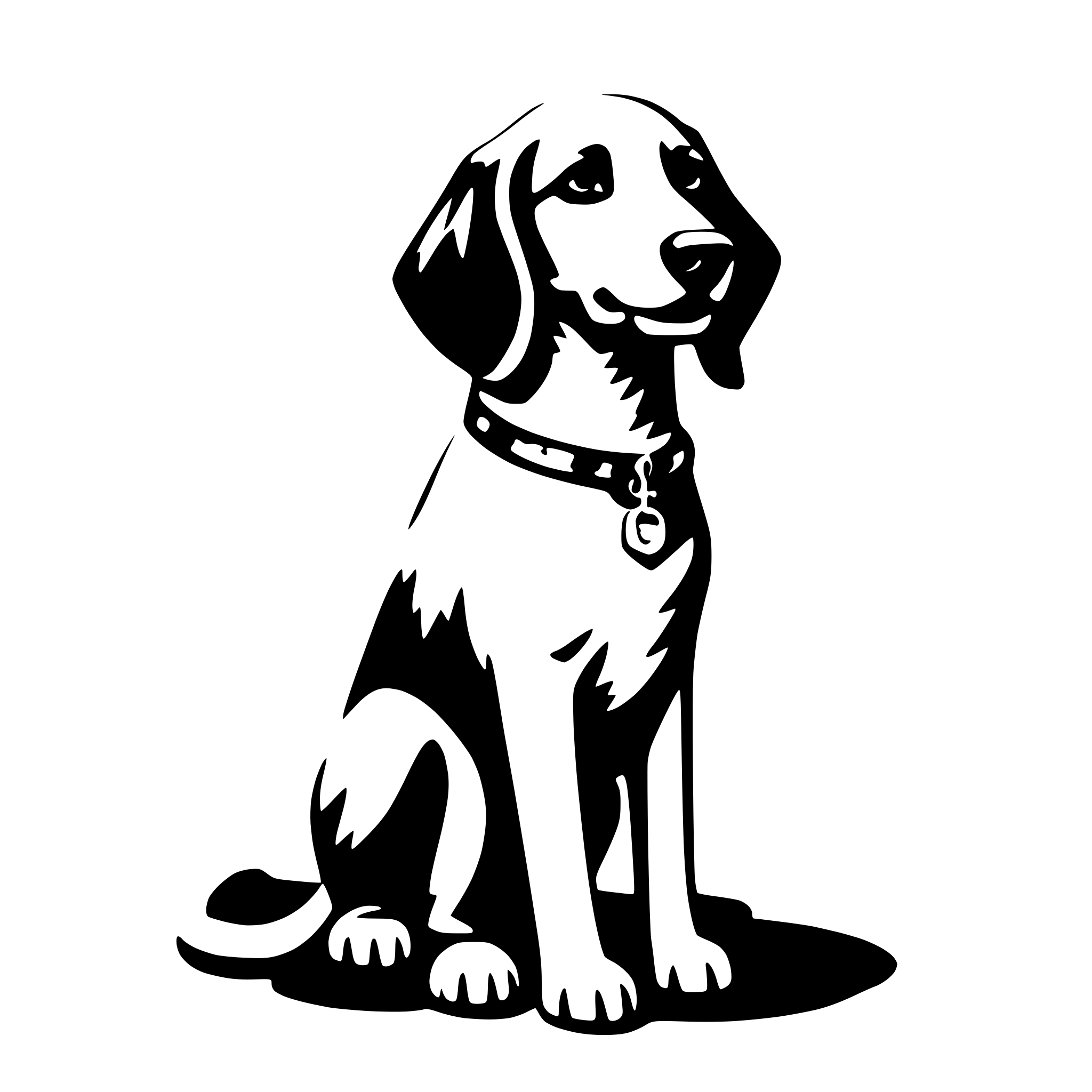 AI-generated SVG of a dog