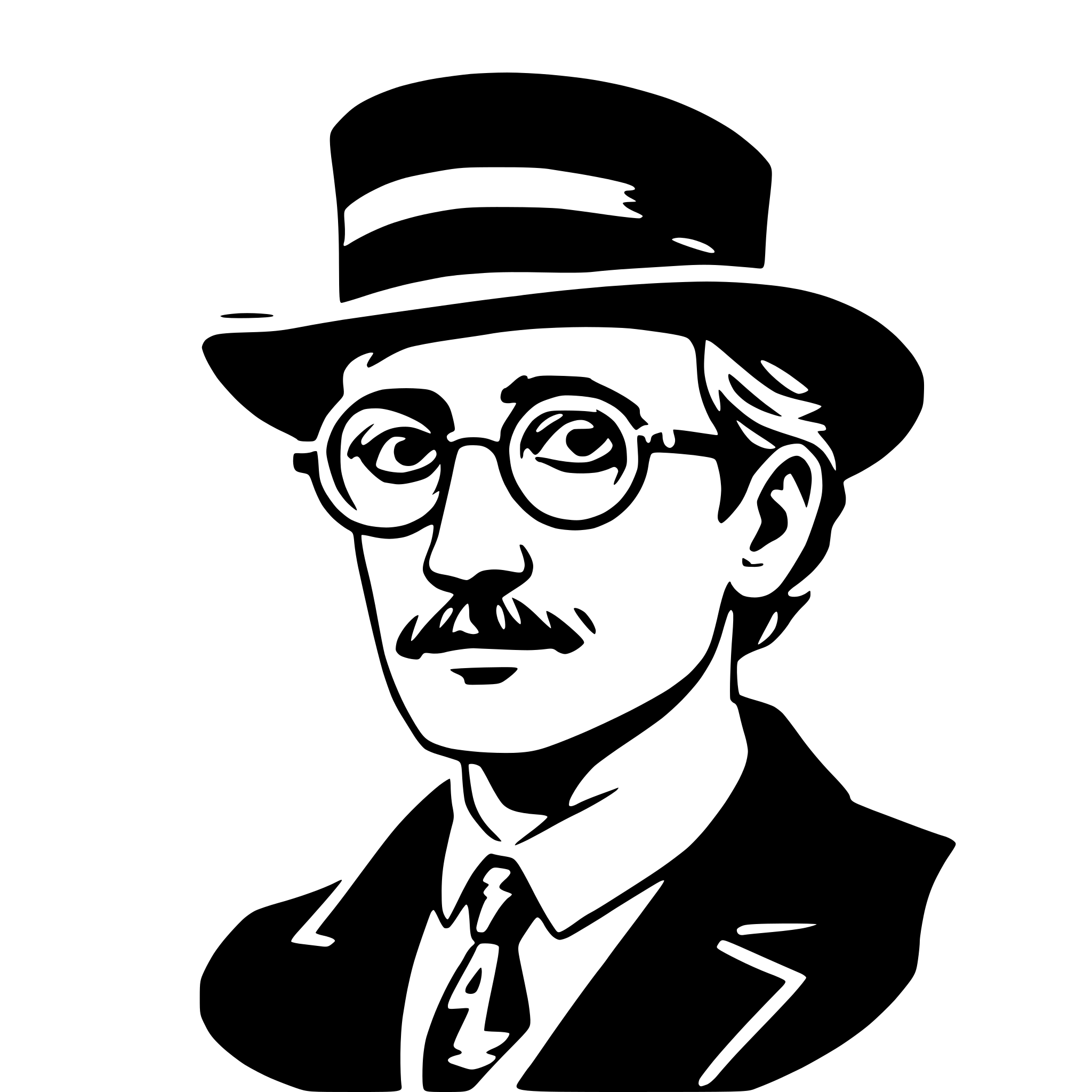 AI-generated SVG of a james joyce