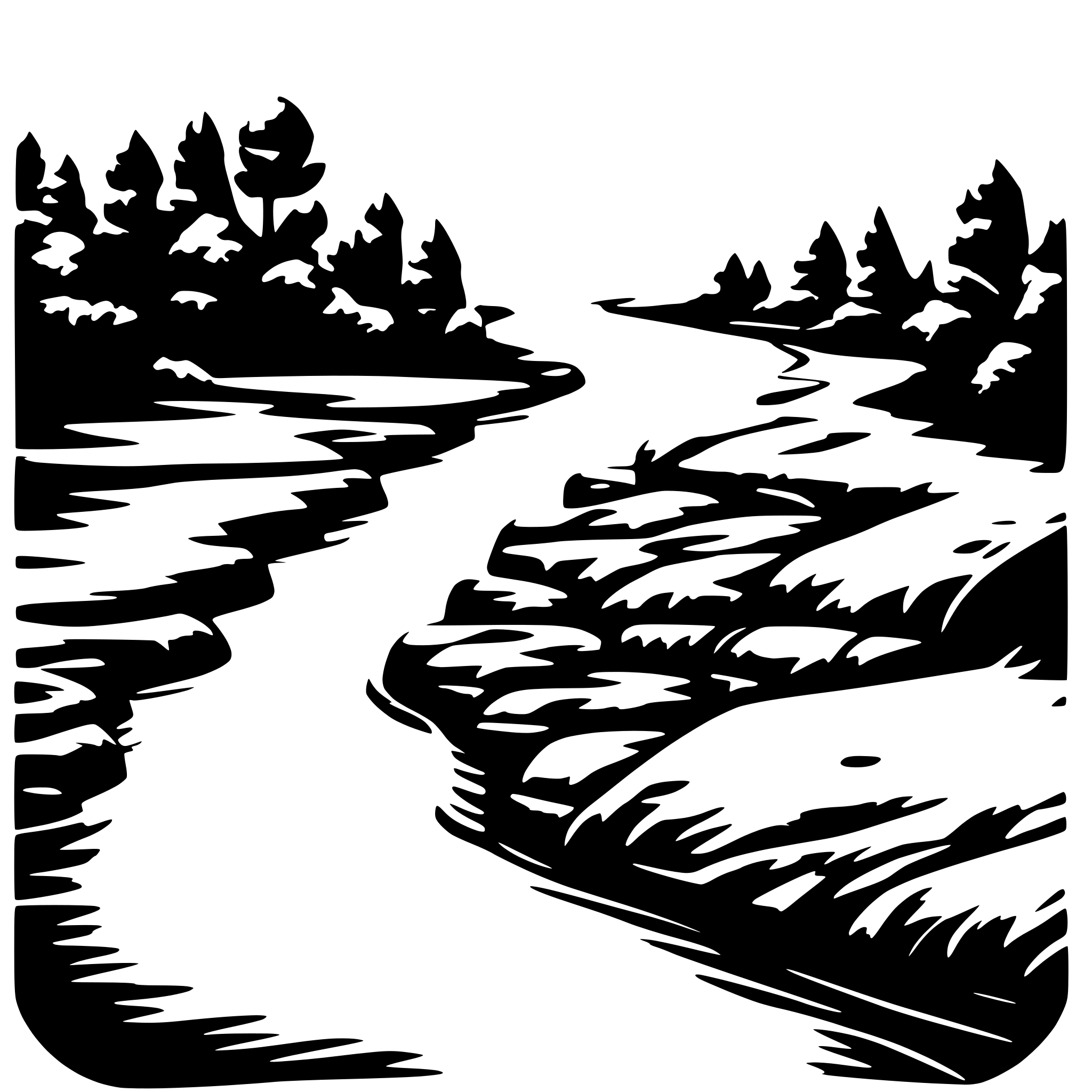 AI-generated SVG of a A river seen from above with an illustration of the different particles AI-generated SVG of a A river seen from above with an illustration of the different particles