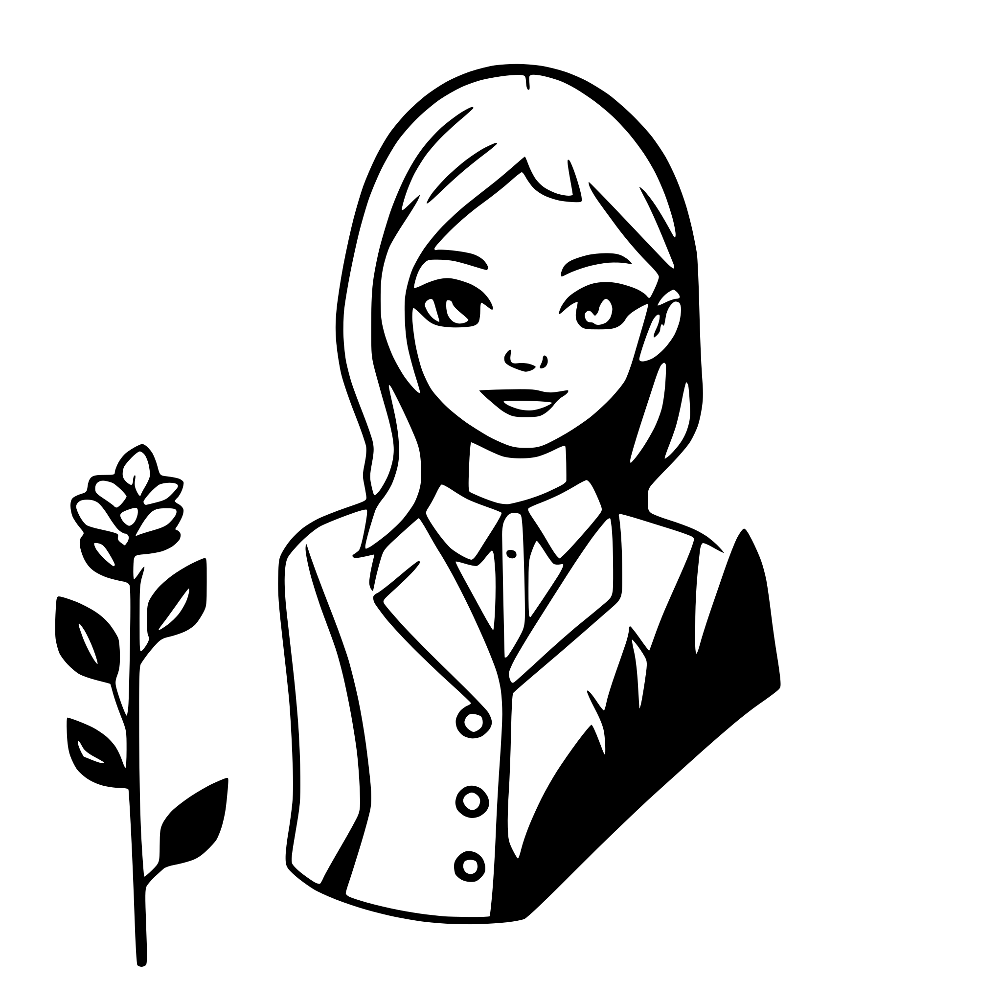 AI-generated SVG of a funeral