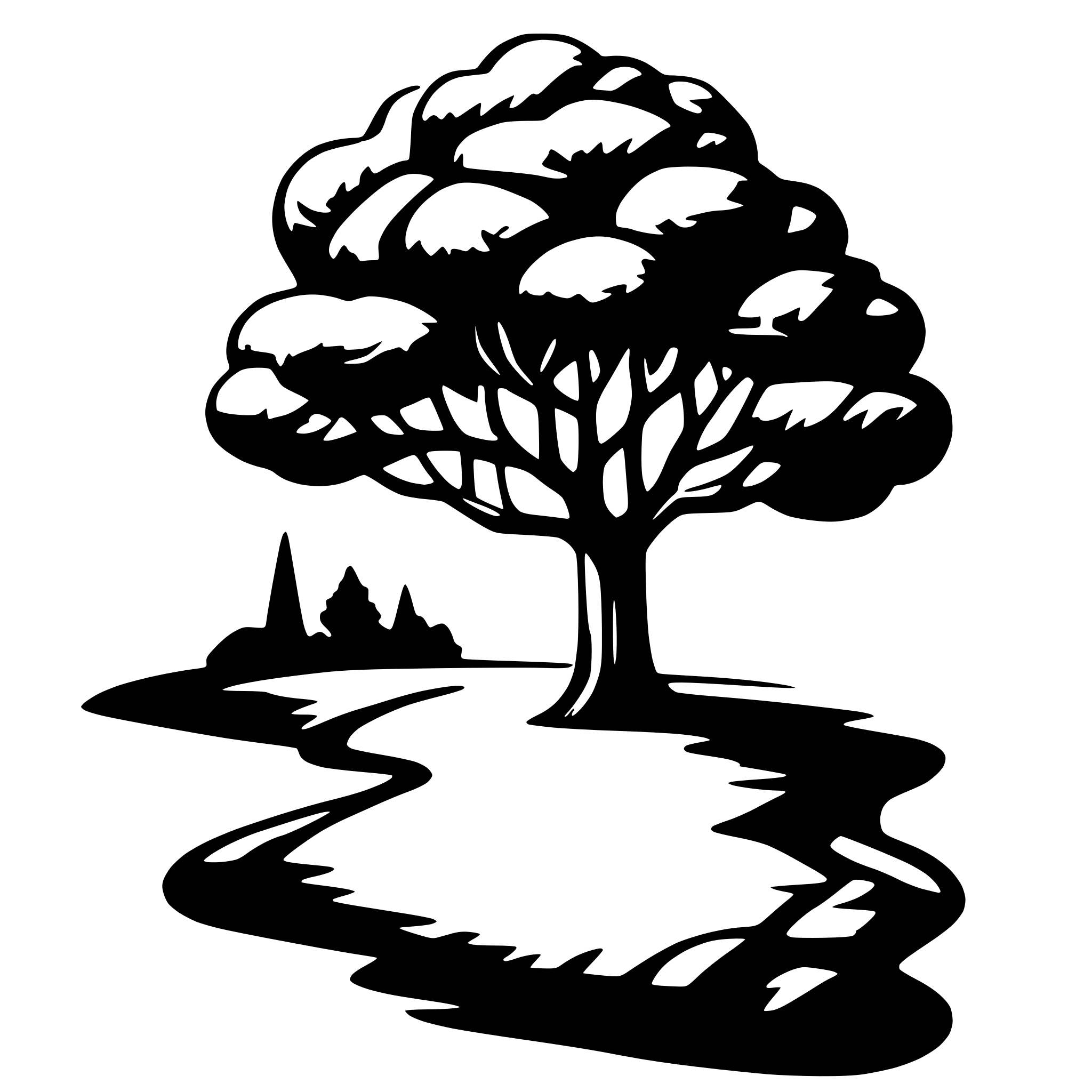 AI-generated SVG of a tree