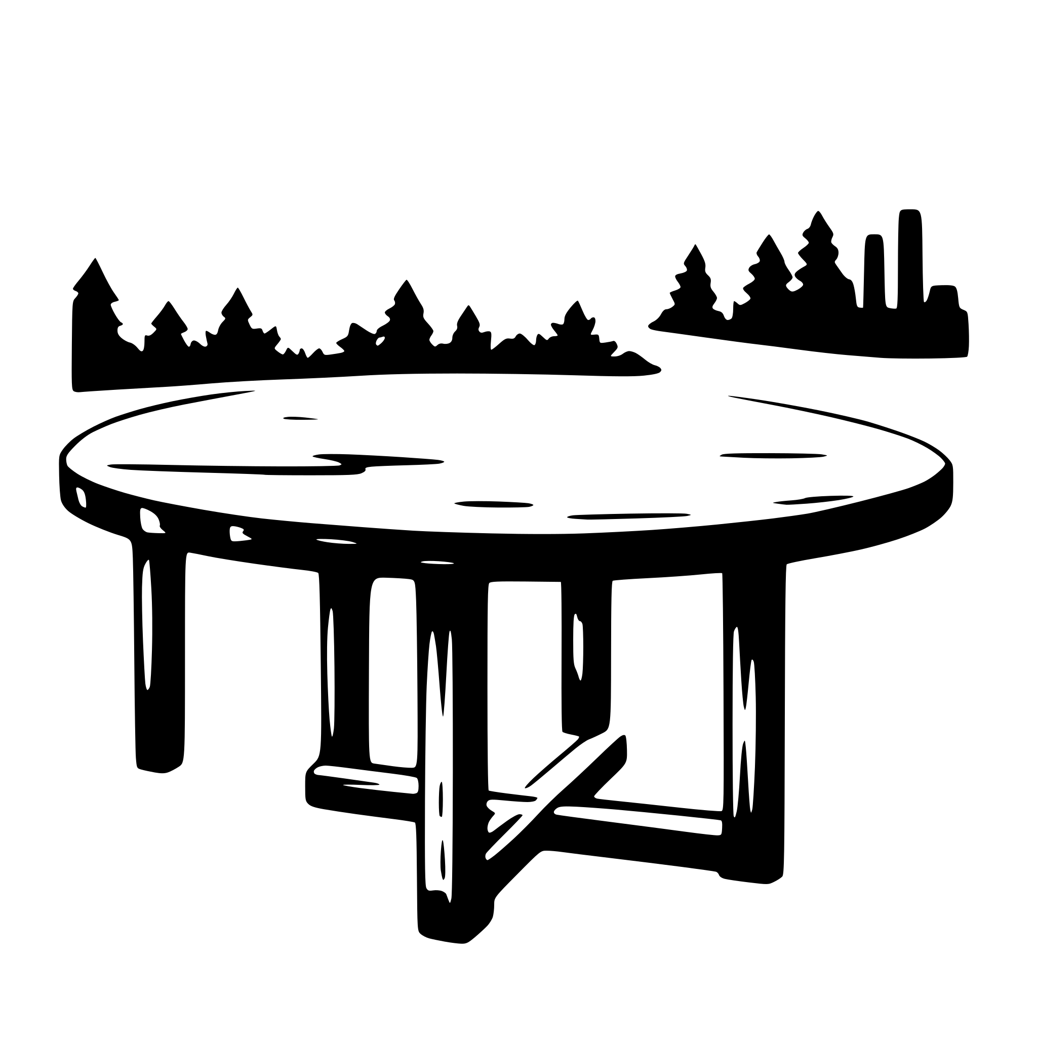AI-generated SVG of 'rustic table'