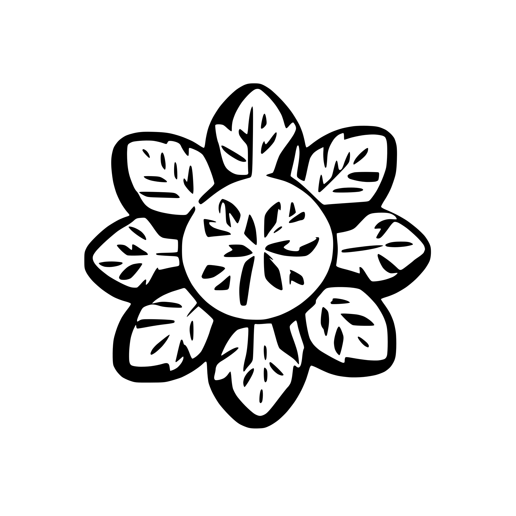 AI-generated SVG of a snowflake
