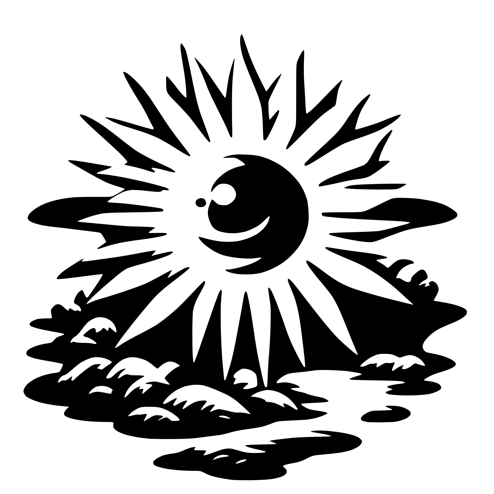 AI-generated SVG of a sun