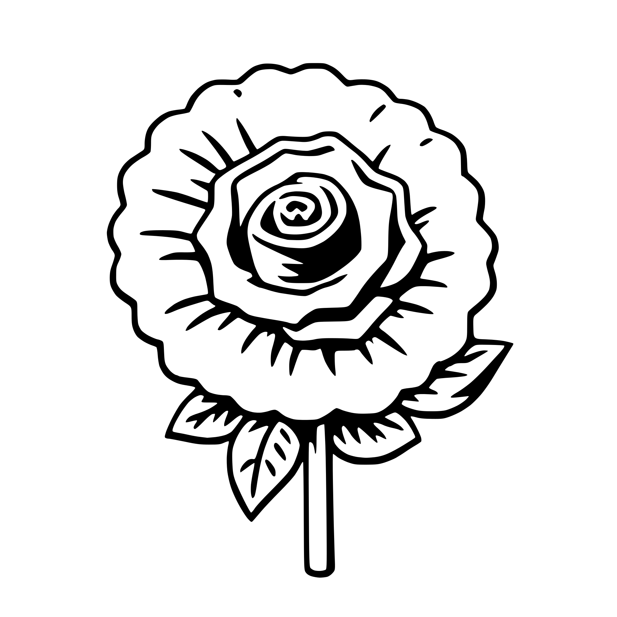 AI-generated SVG of a brooch