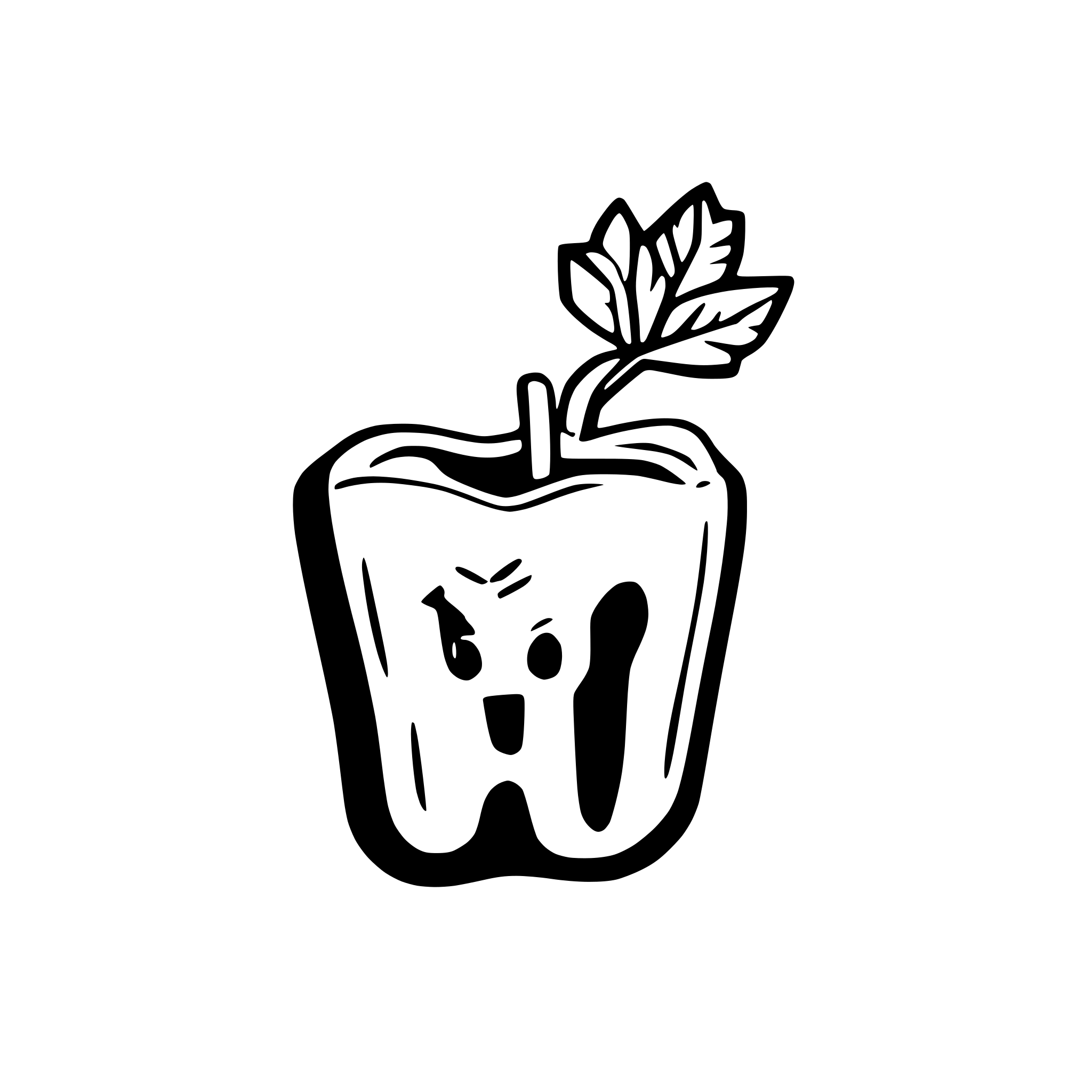 AI-generated SVG of a dental symbol root canal treatment