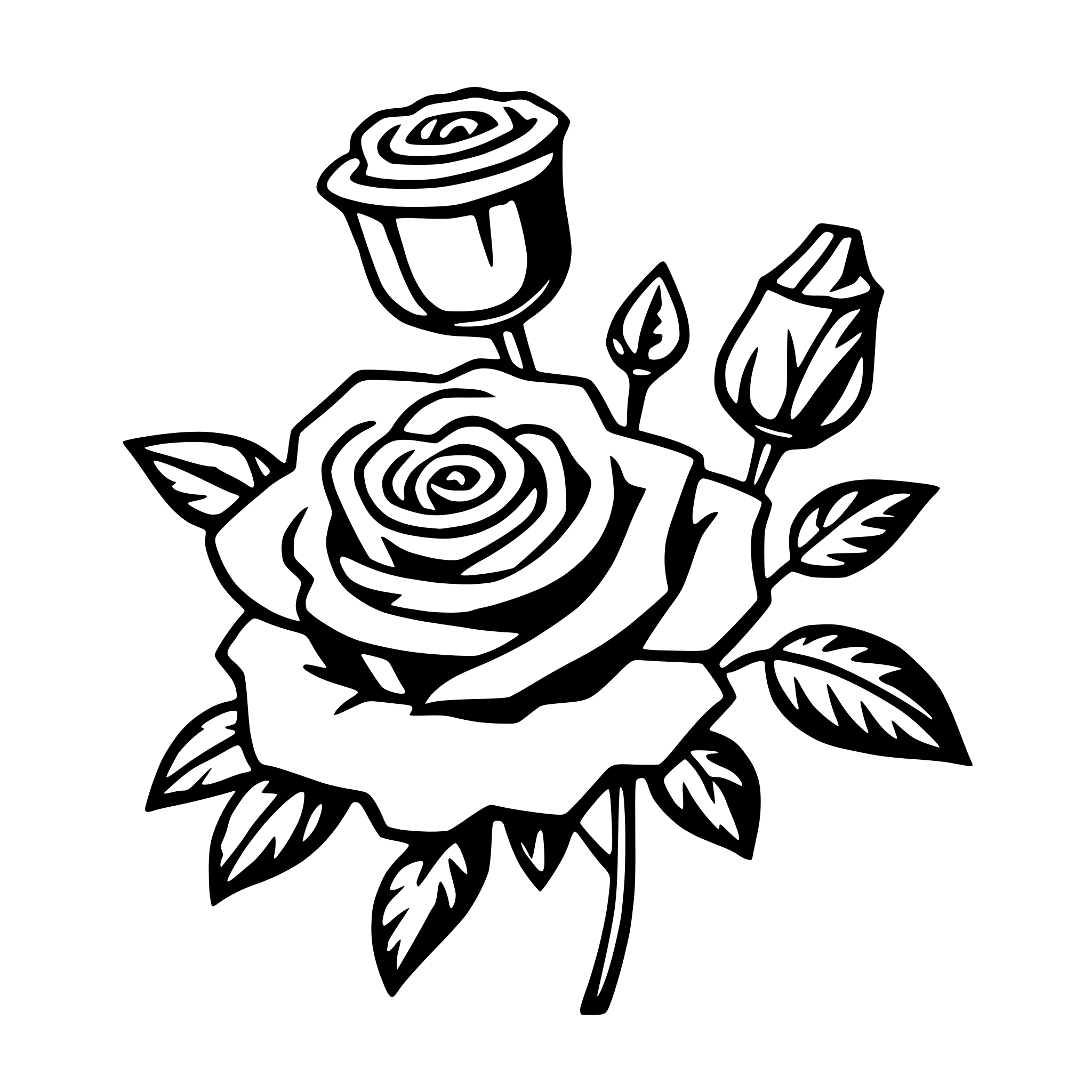 AI-generated SVG of a roses