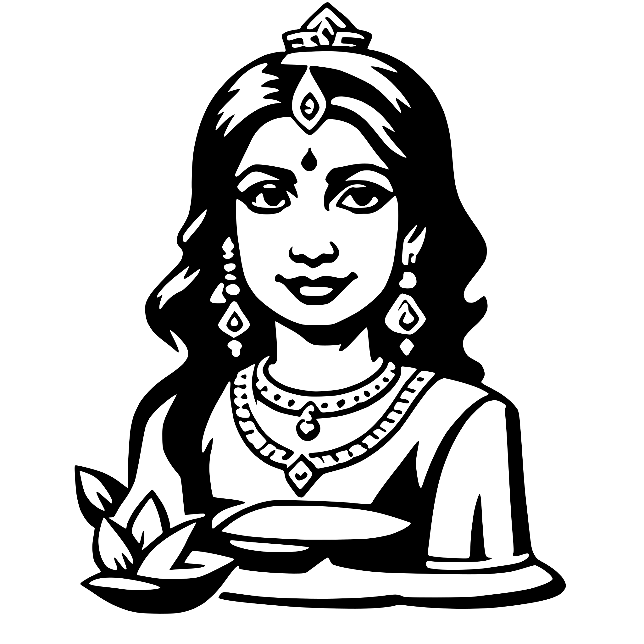 AI-generated SVG of a lakshmi