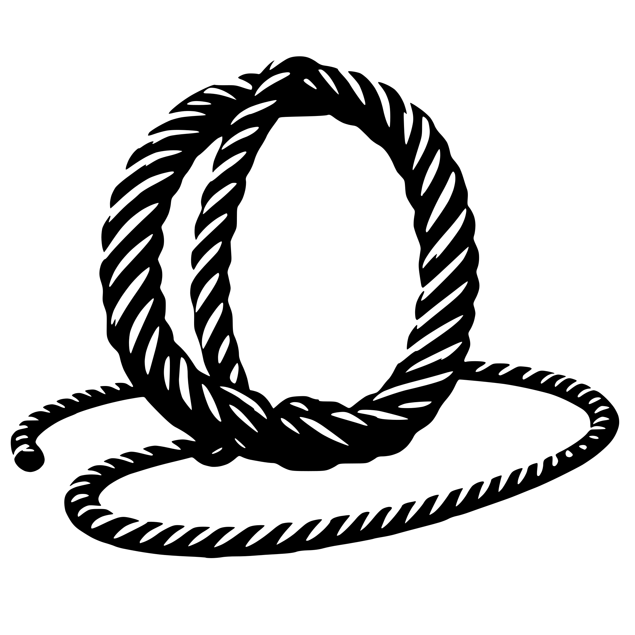 AI-generated SVG of 'Recovery rope incircle'