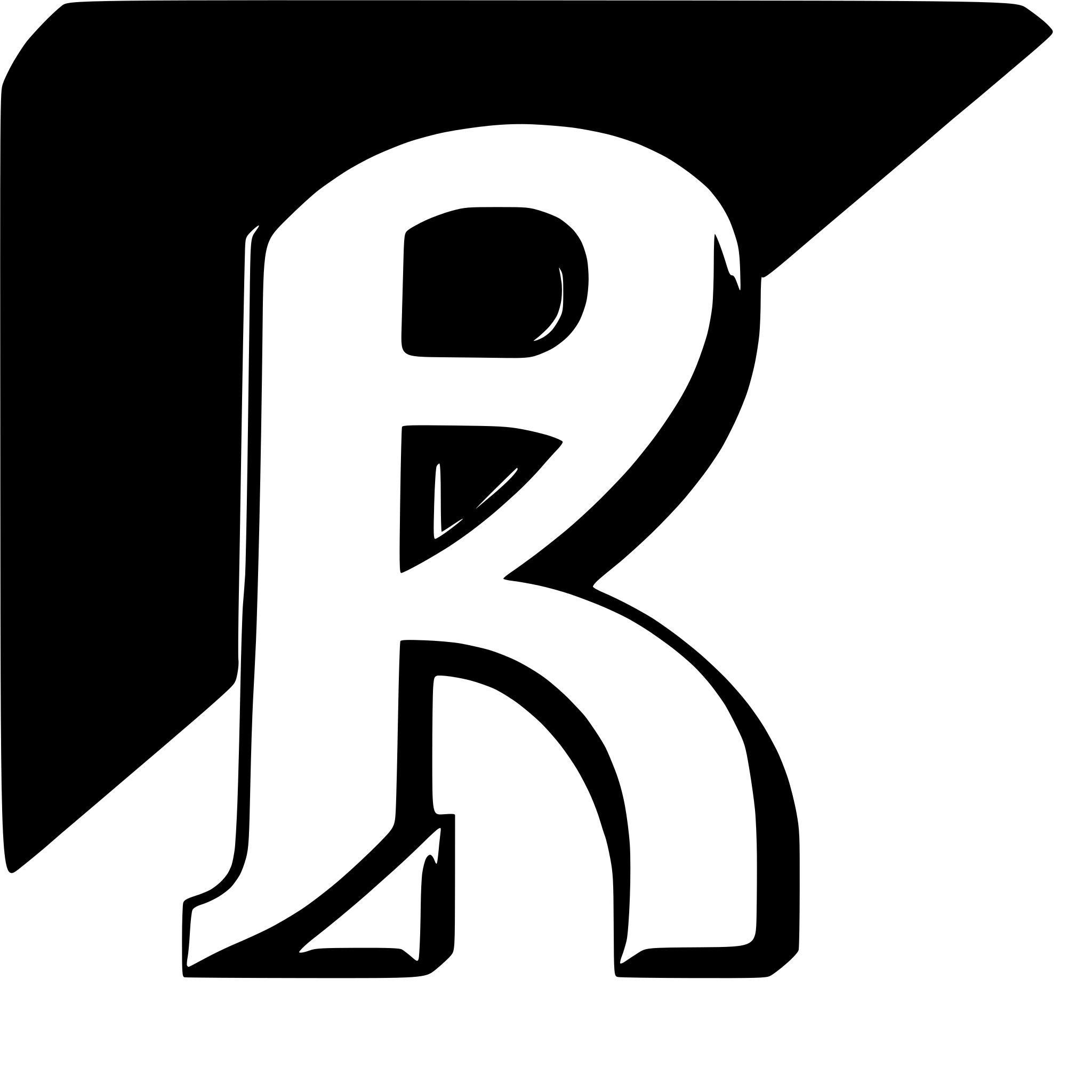 AI-generated SVG of a letter R with @