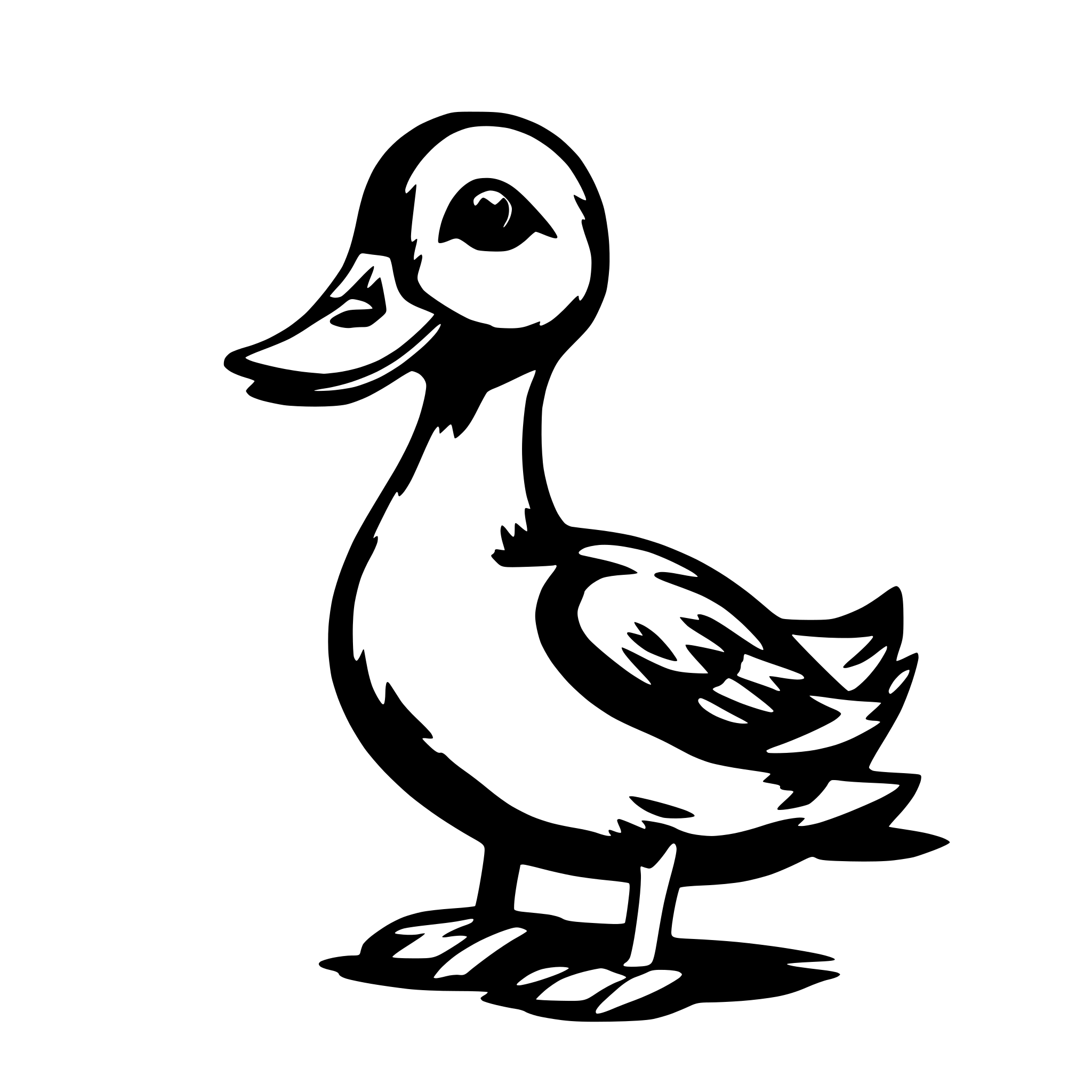 AI-generated SVG of 'Canard cute'