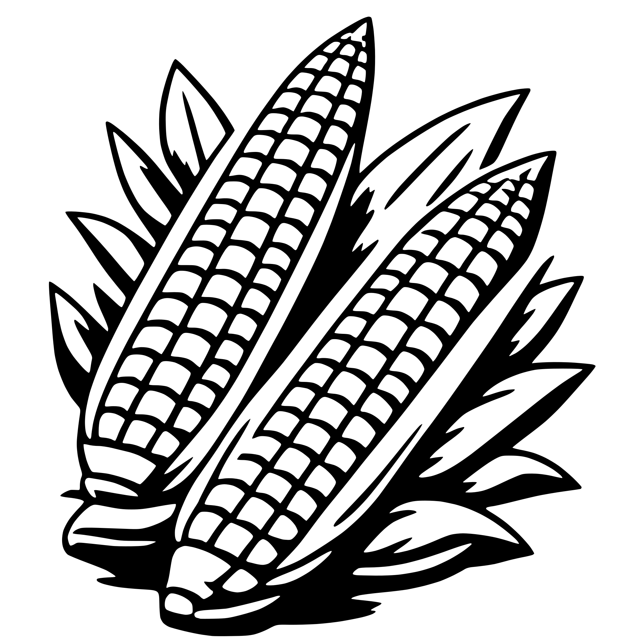 AI-generated SVG of a corn