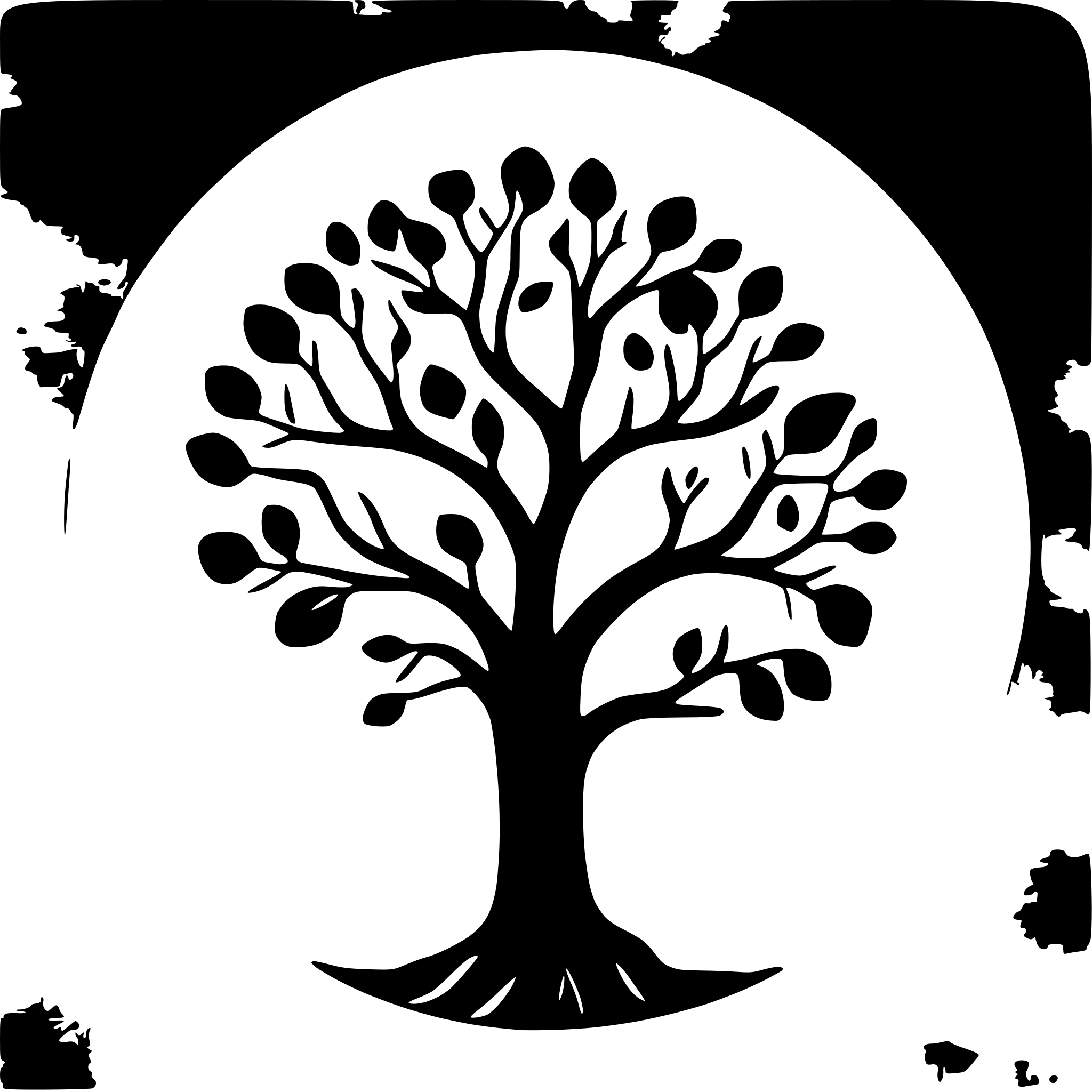 AI-generated SVG of a tree of life