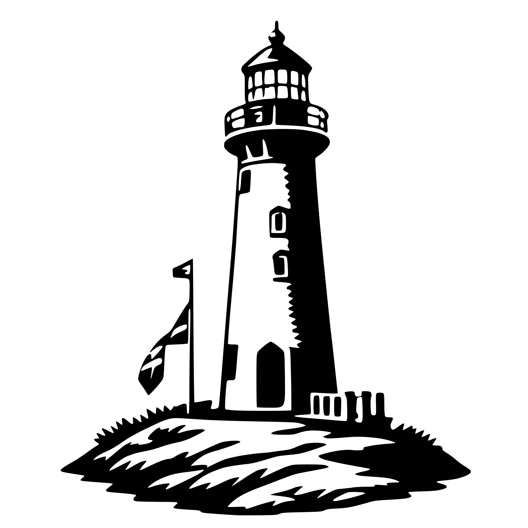 AI-generated SVG of 'lighthouse beam'