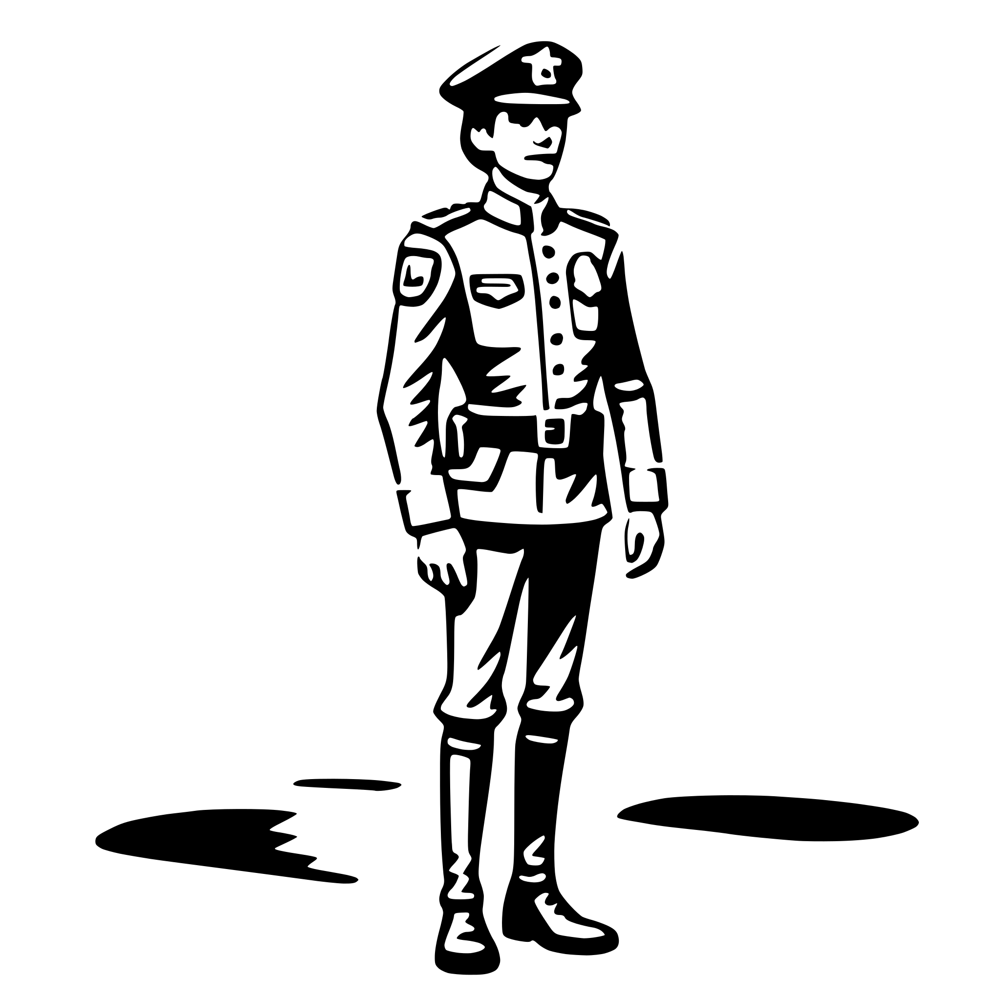 AI-generated SVG of 'police officer'