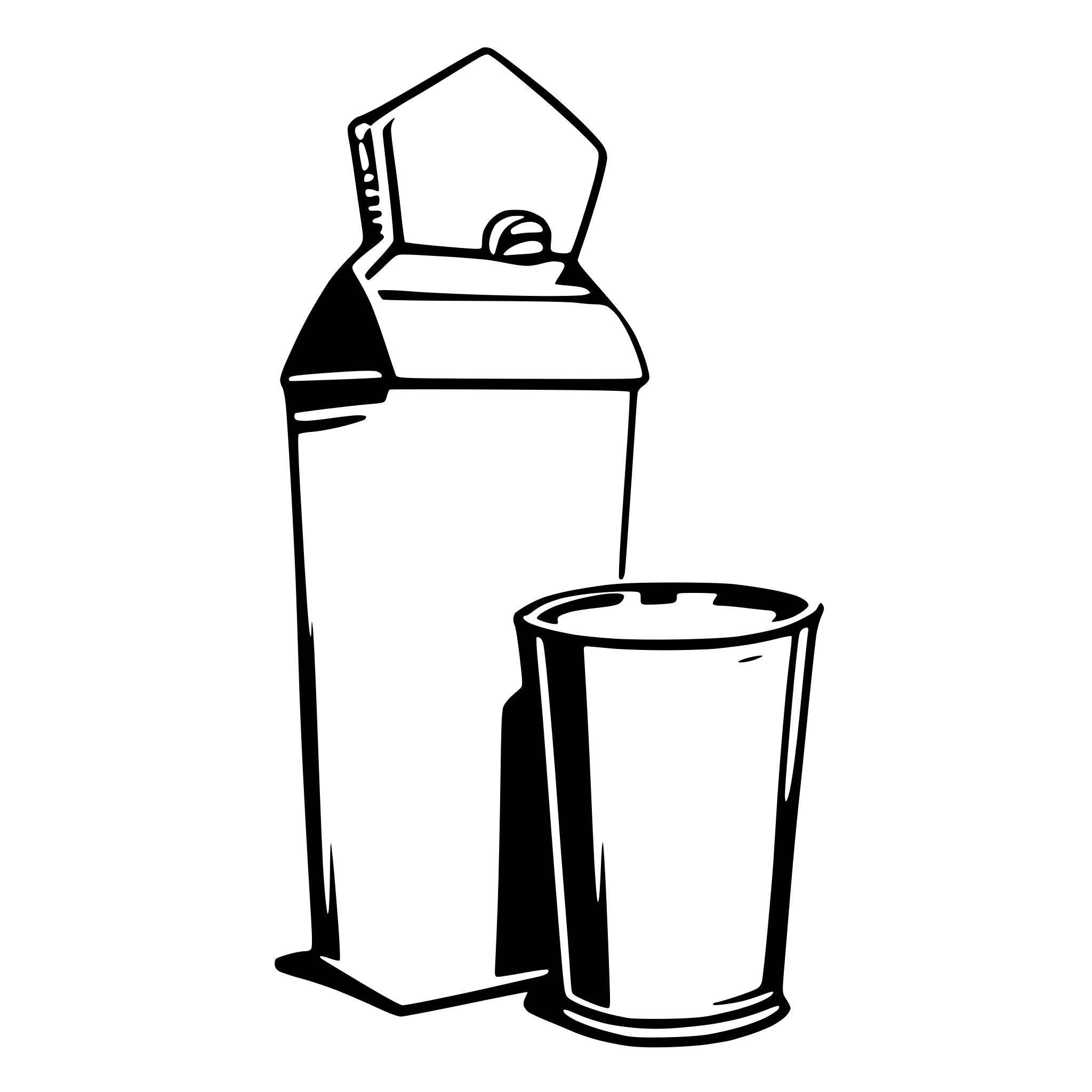 AI-generated SVG of 'almond milk milk carton box'