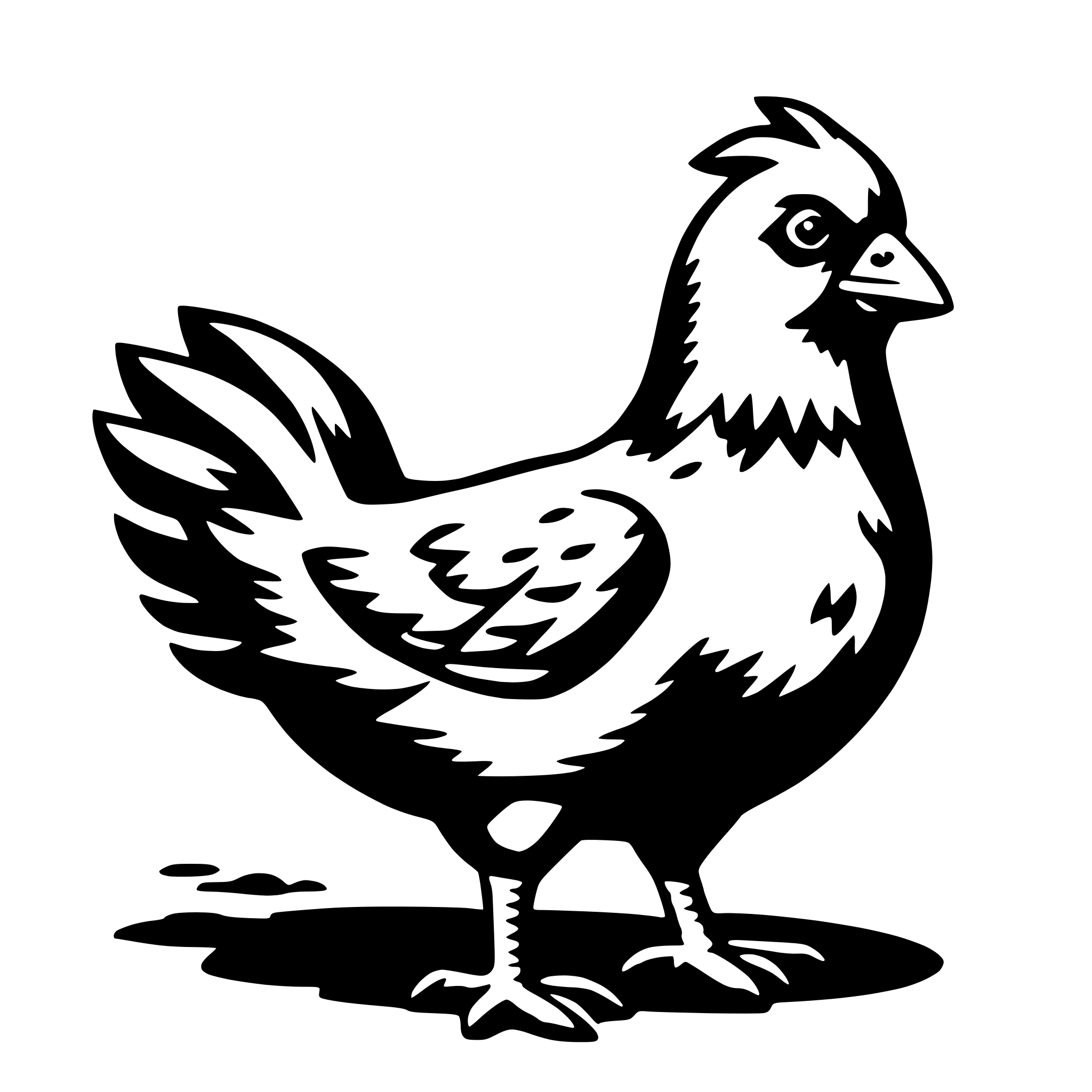 AI-generated SVG of a chicken