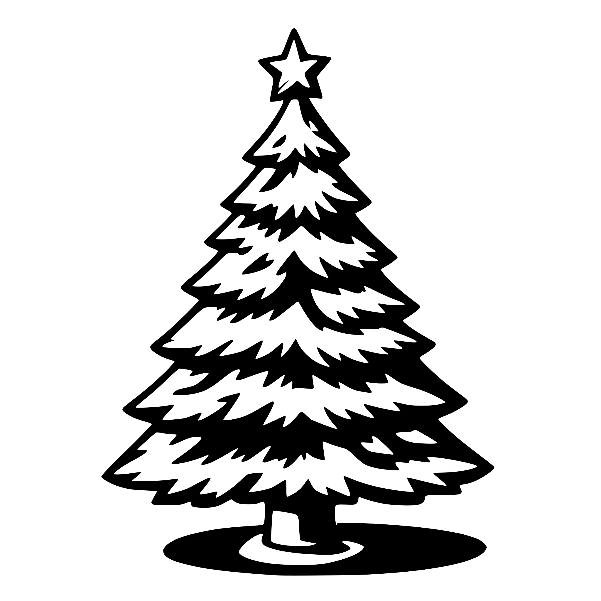 AI-generated SVG of a christmas tree