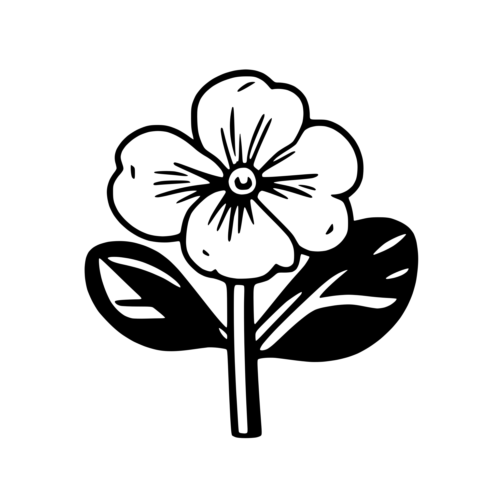AI-generated SVG of 'african violet saintpaulia blossom'