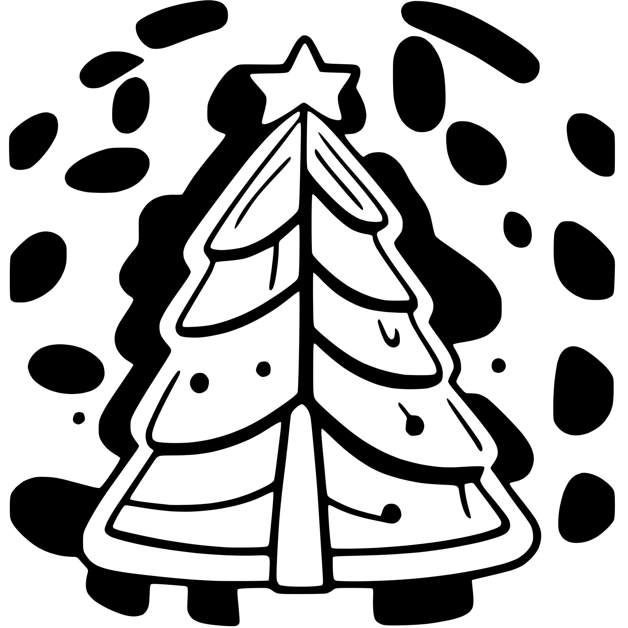 AI-generated SVG of 'christmas tree outer contour'