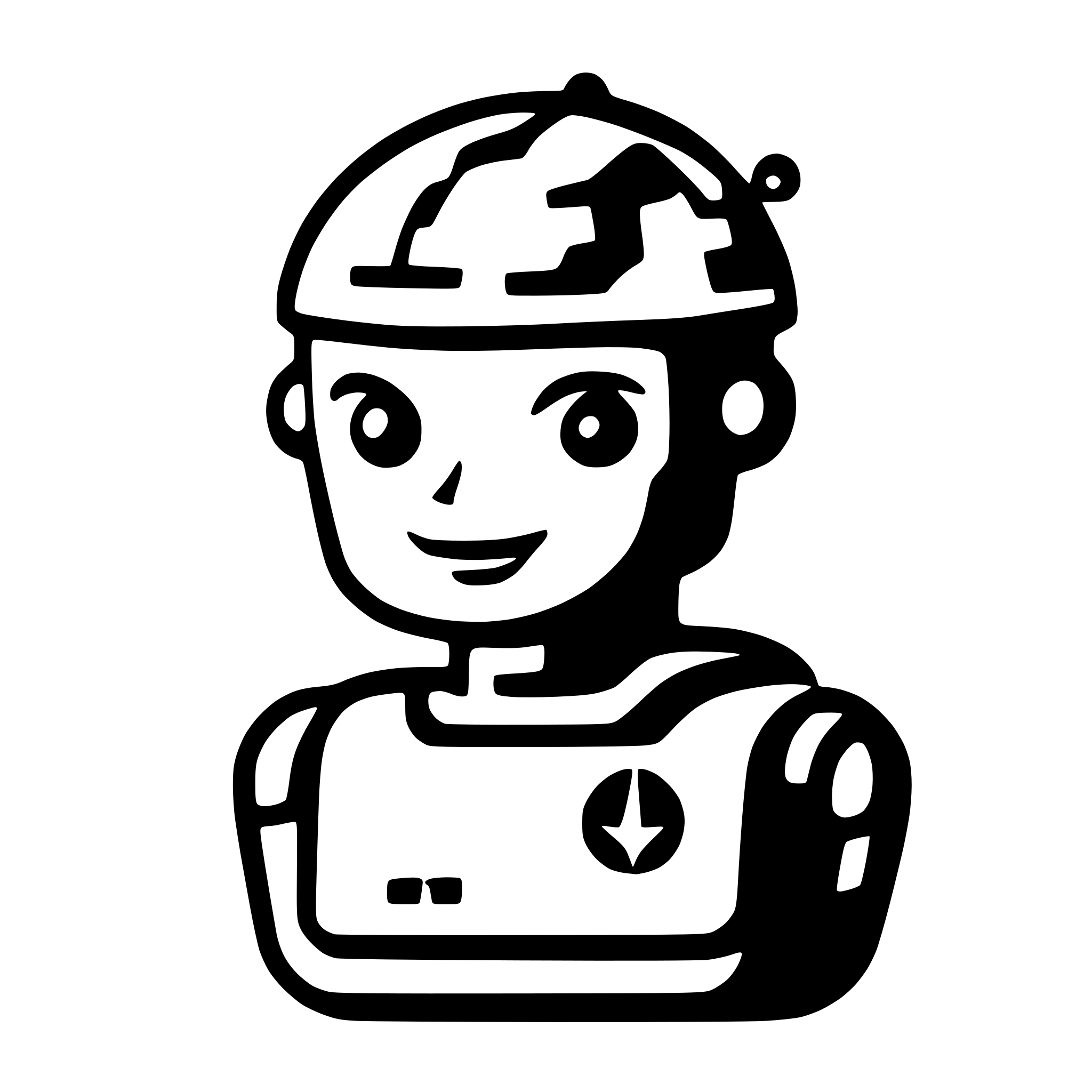 AI-generated SVG of a robot brain network