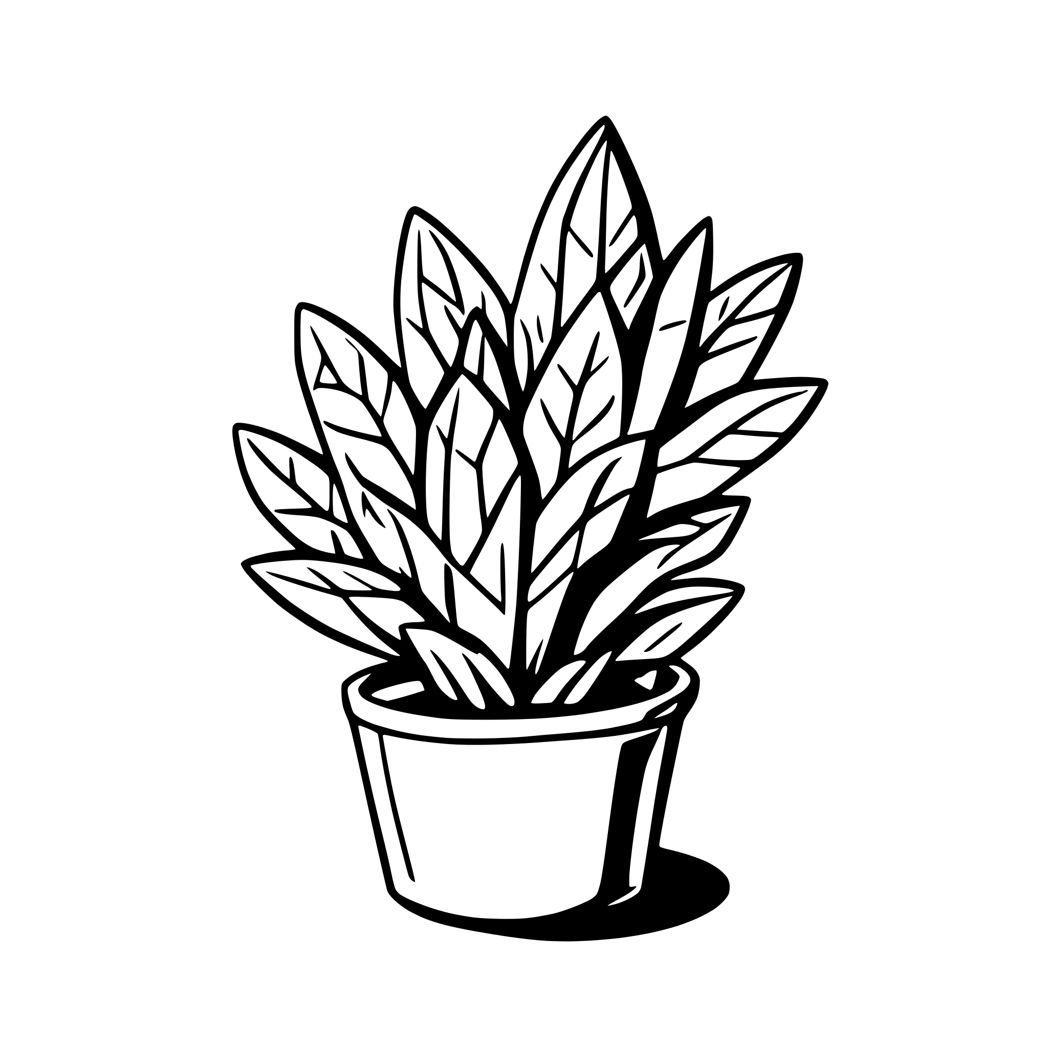 AI-generated SVG of 'aloe vera'