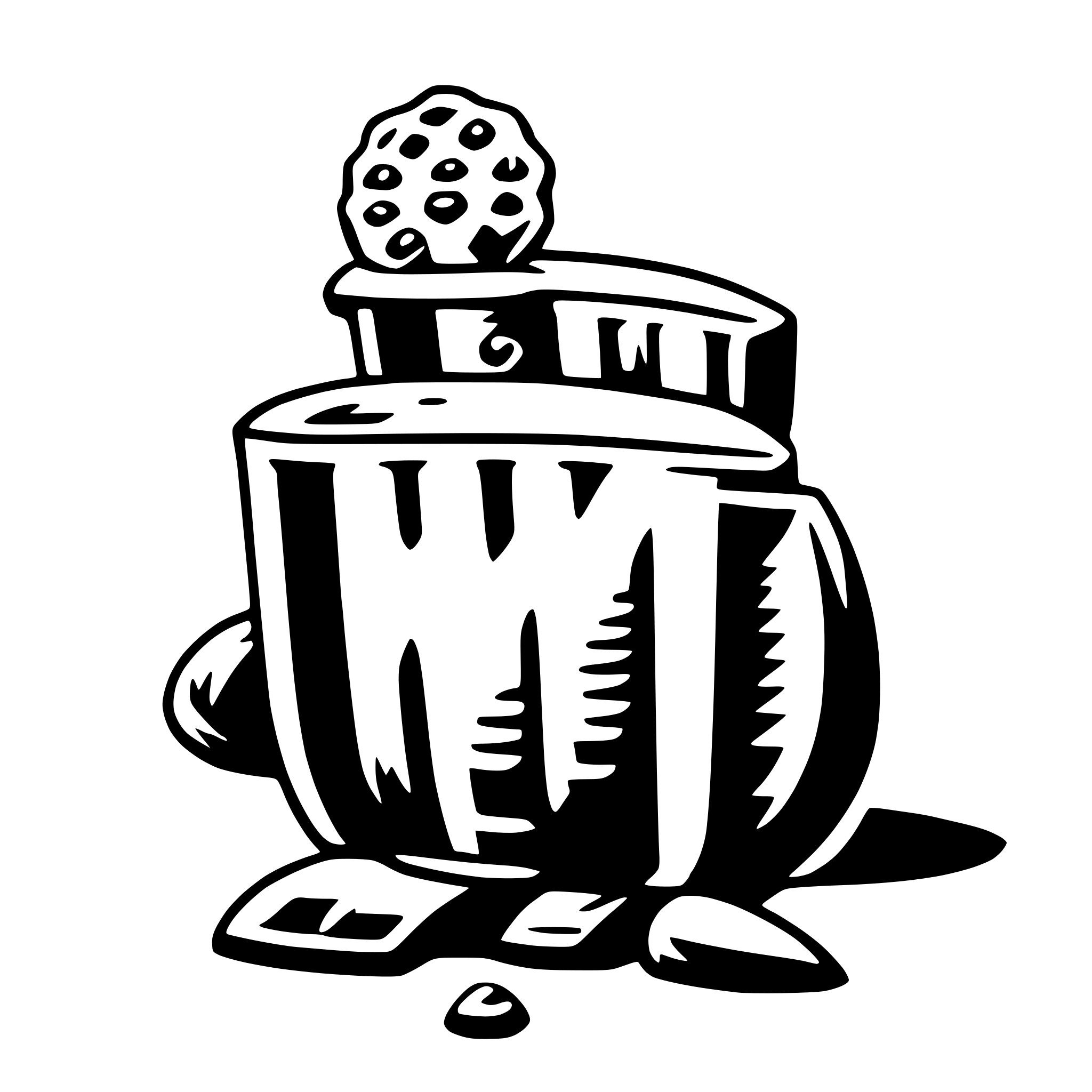 AI-generated SVG of a dagda