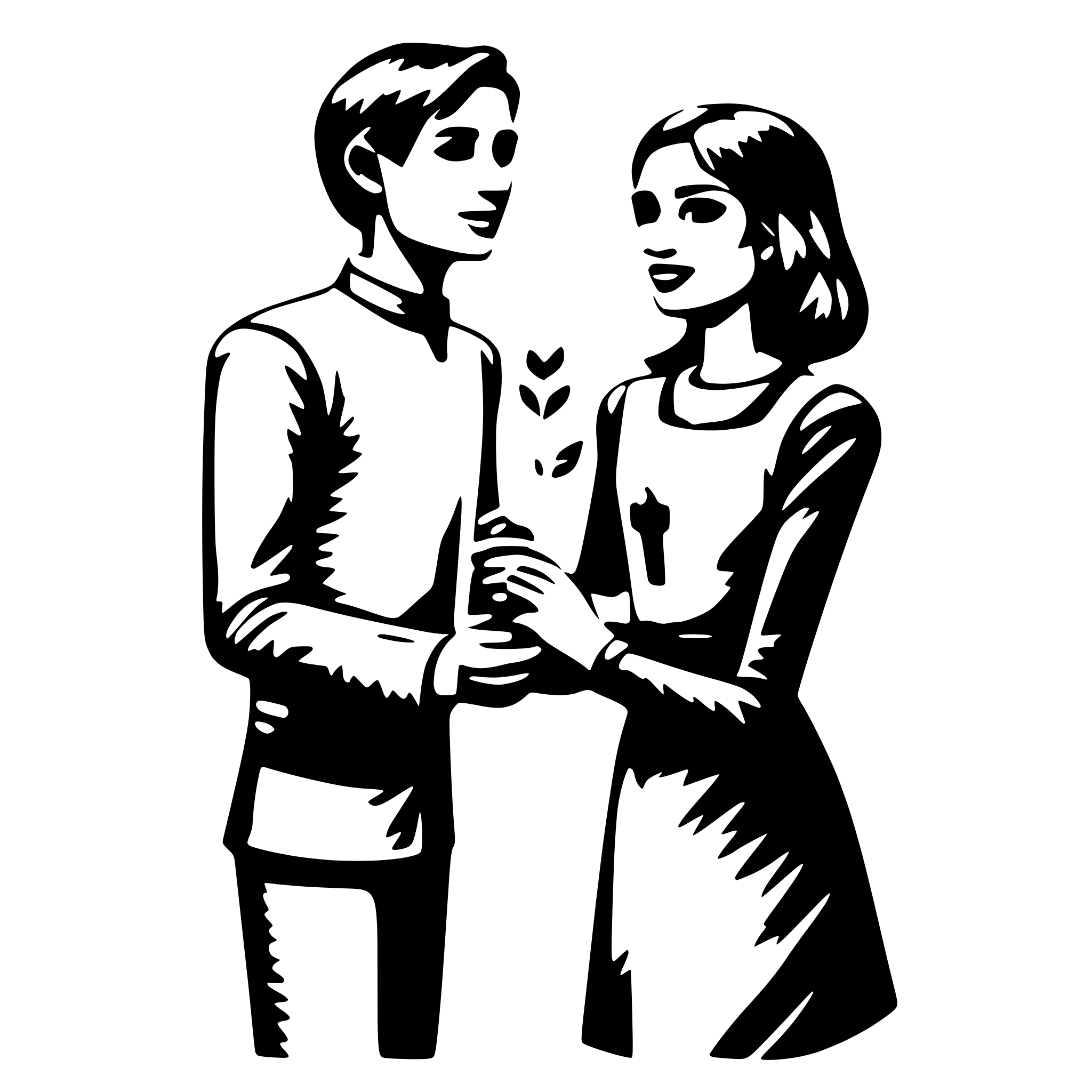 AI-generated SVG of a I got you  BLUE