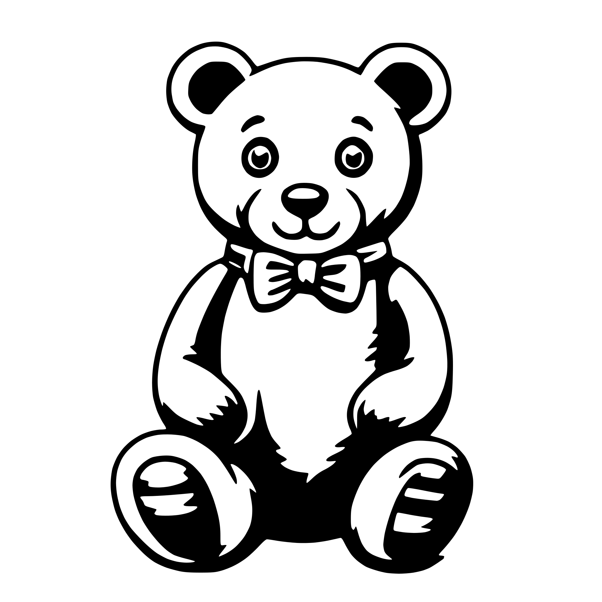 AI-generated SVG of a teddy bear