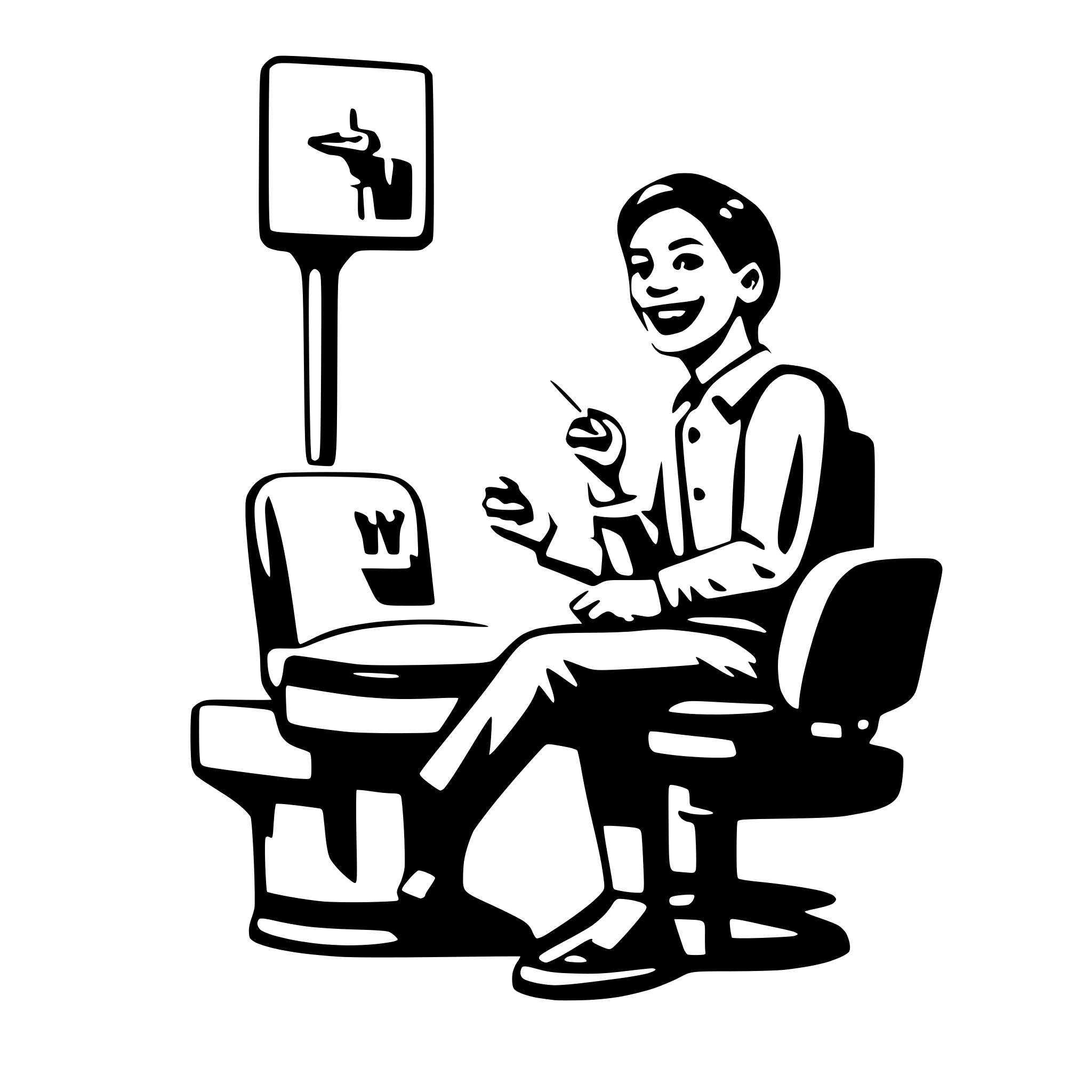 AI-generated SVG of a dentist